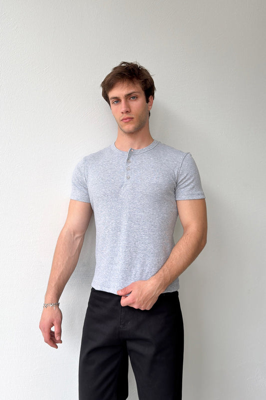 Buttoned Corduroy T-shirt