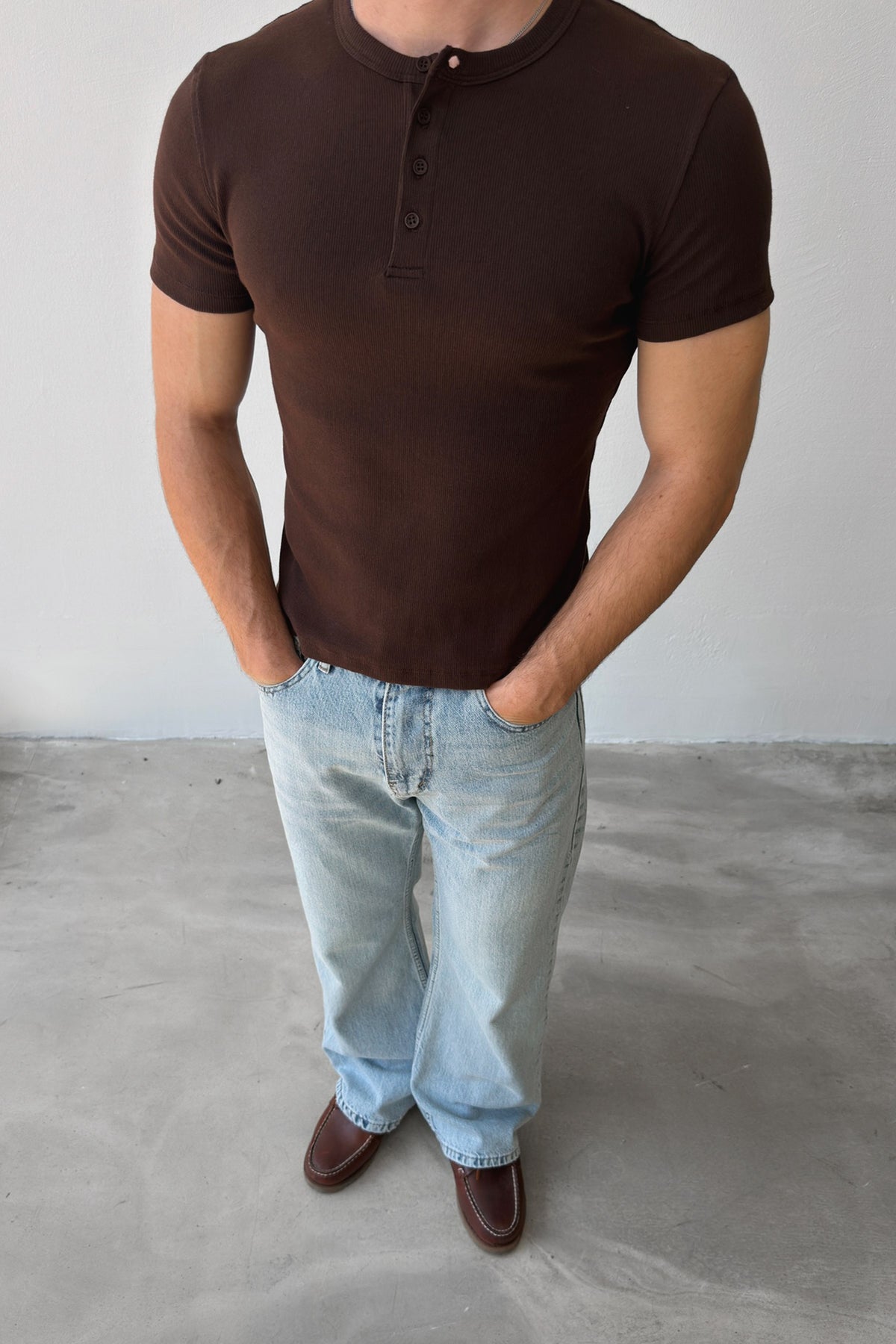 Buttoned Corduroy T-shirt