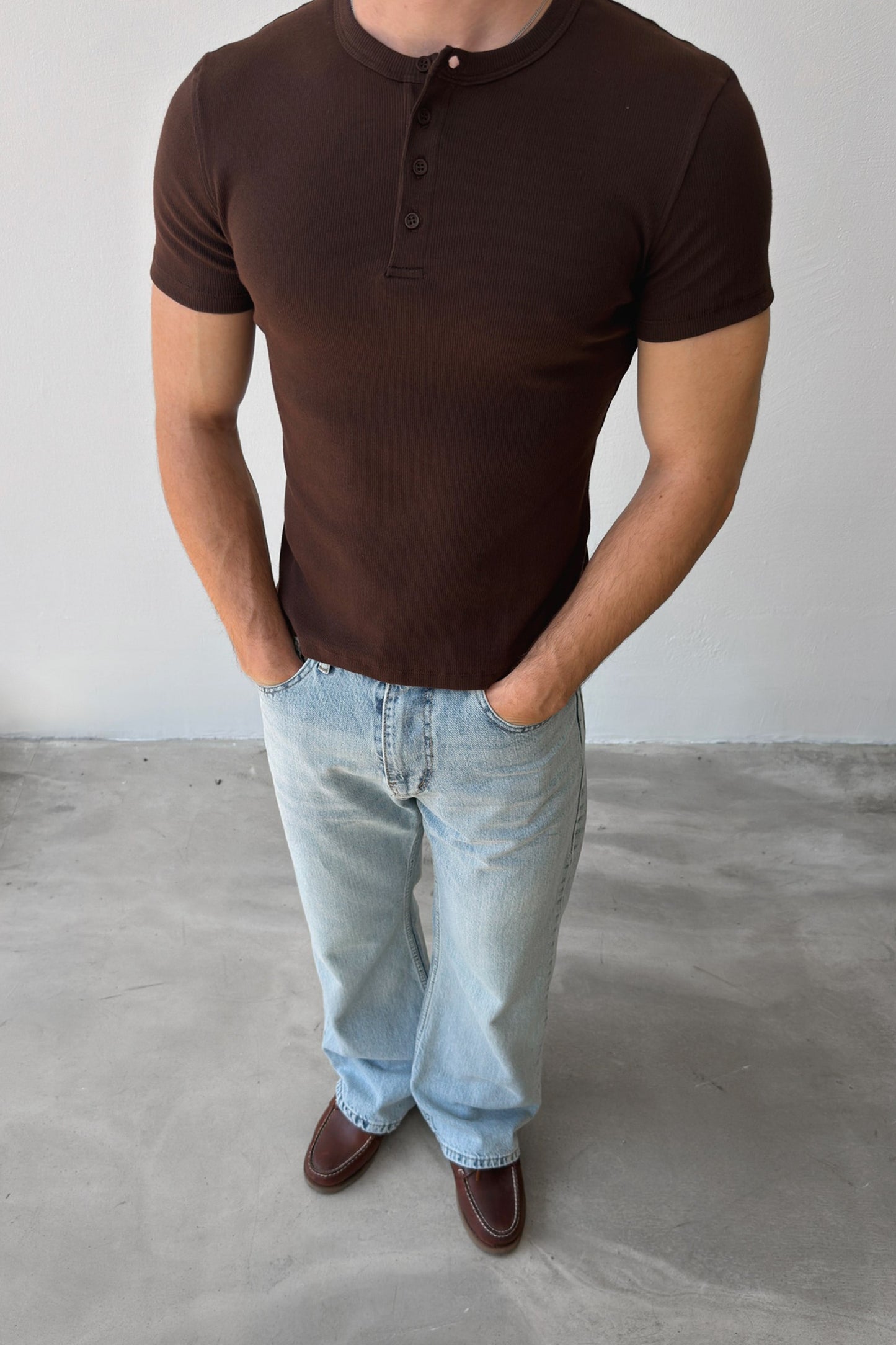Buttoned Corduroy T-shirt