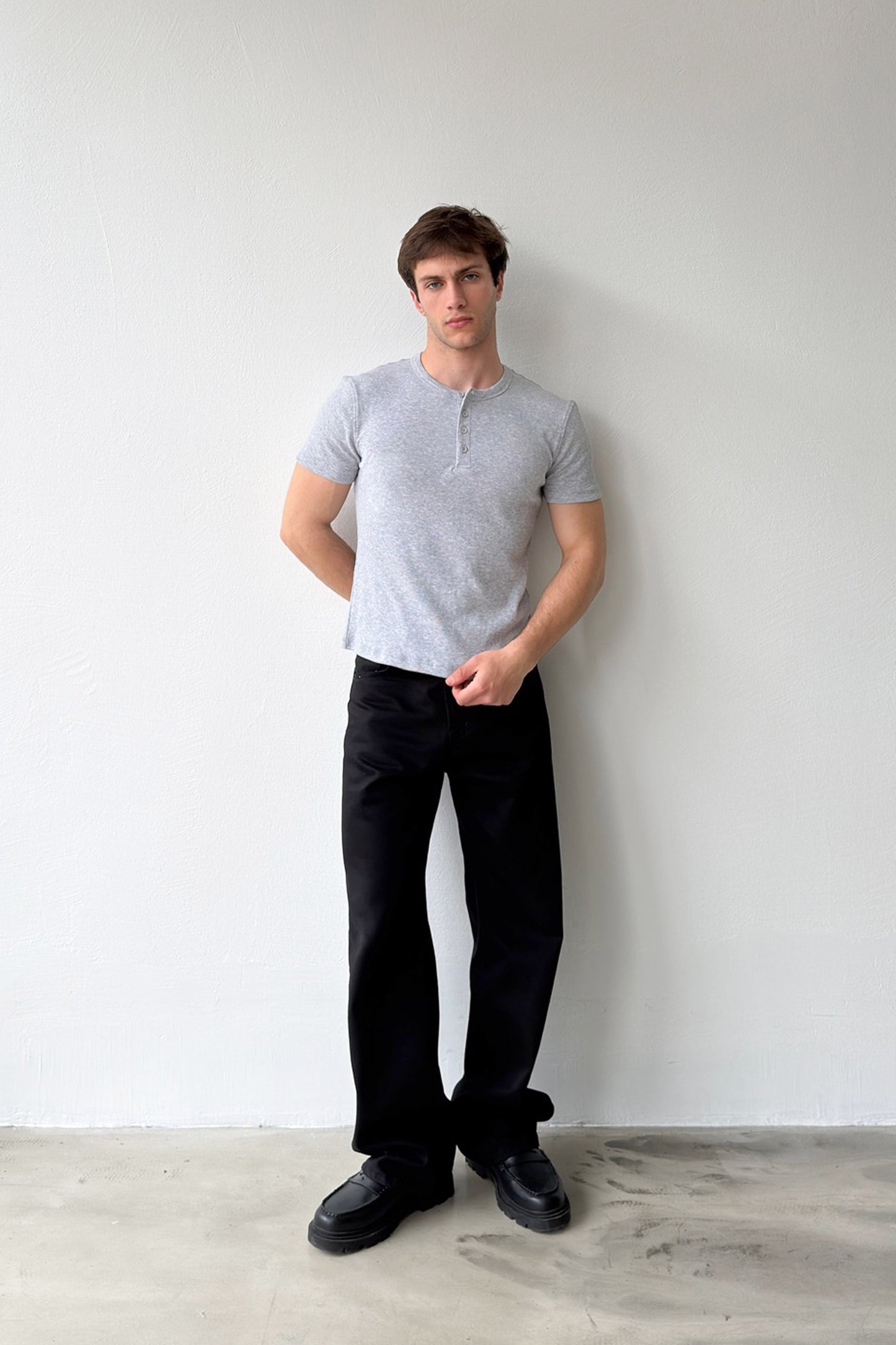Buttoned Corduroy T-shirt
