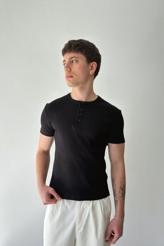 Buttoned Corduroy T-shirt