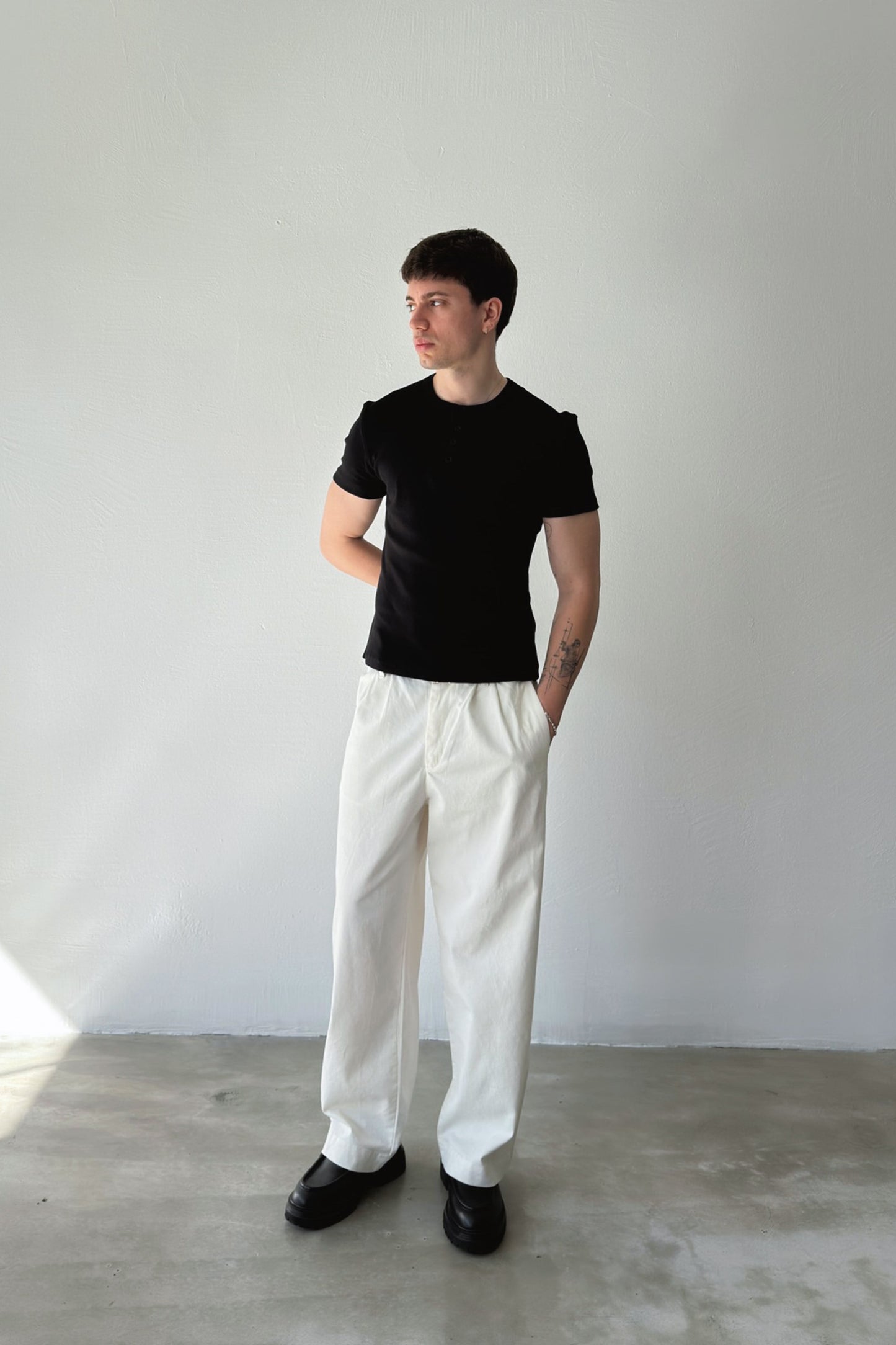 Buttoned Corduroy T-shirt