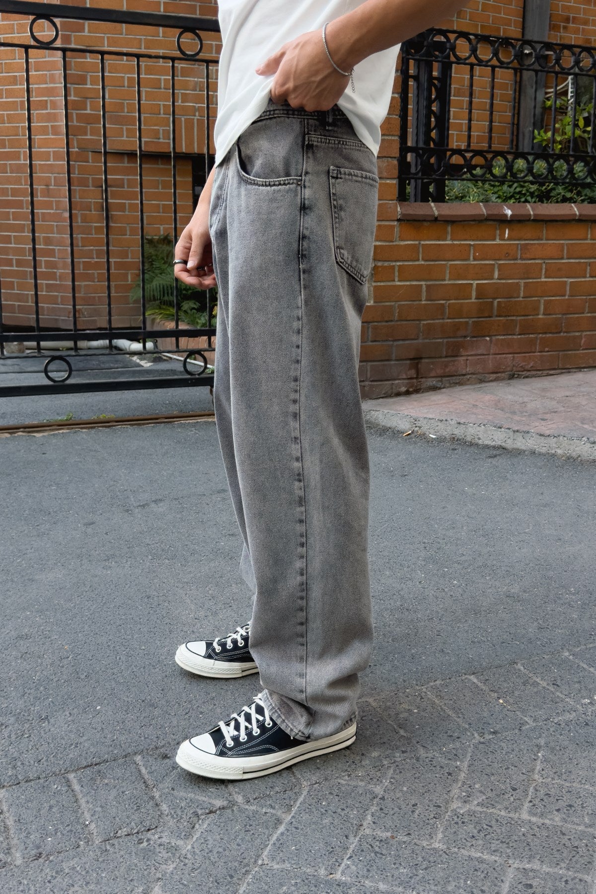 Dark Grey Regular Pants