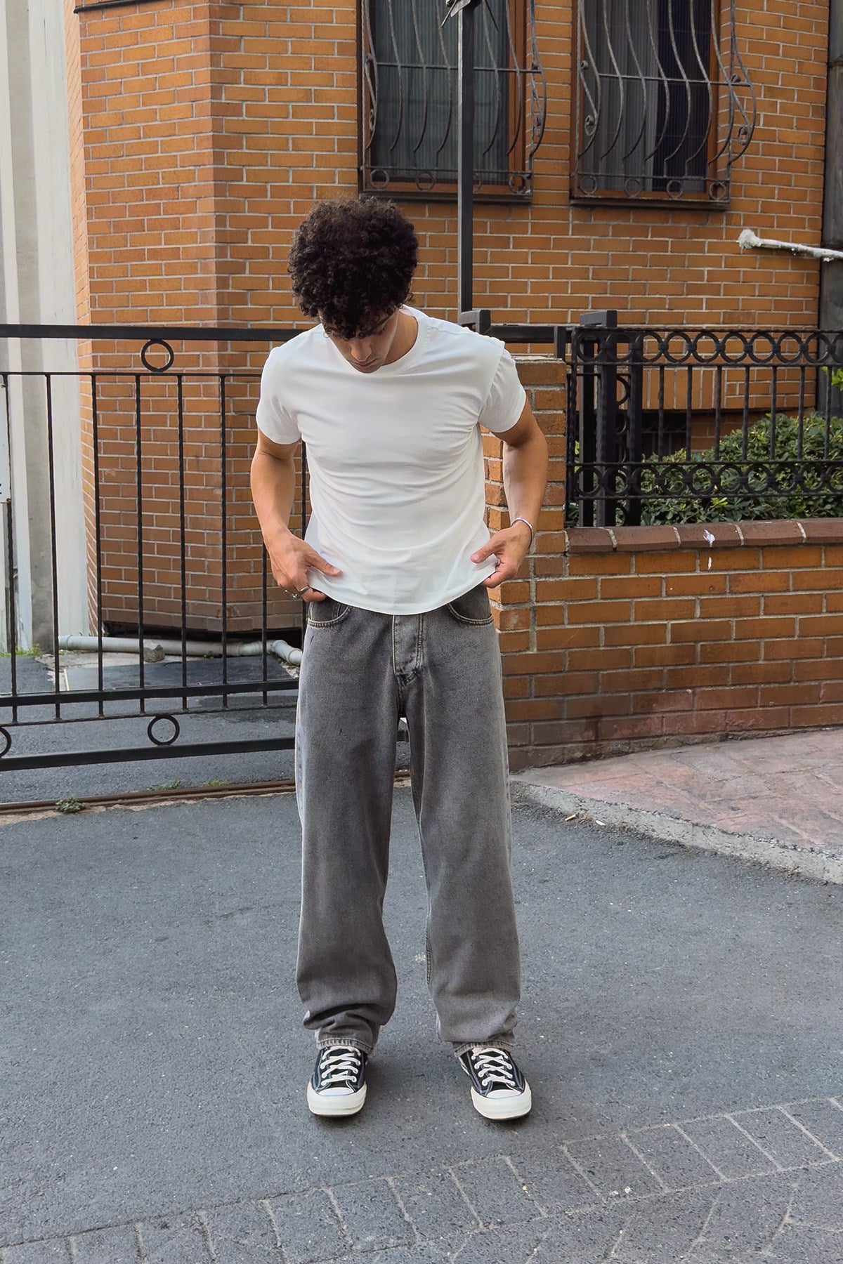 Dark Grey Regular Pants
