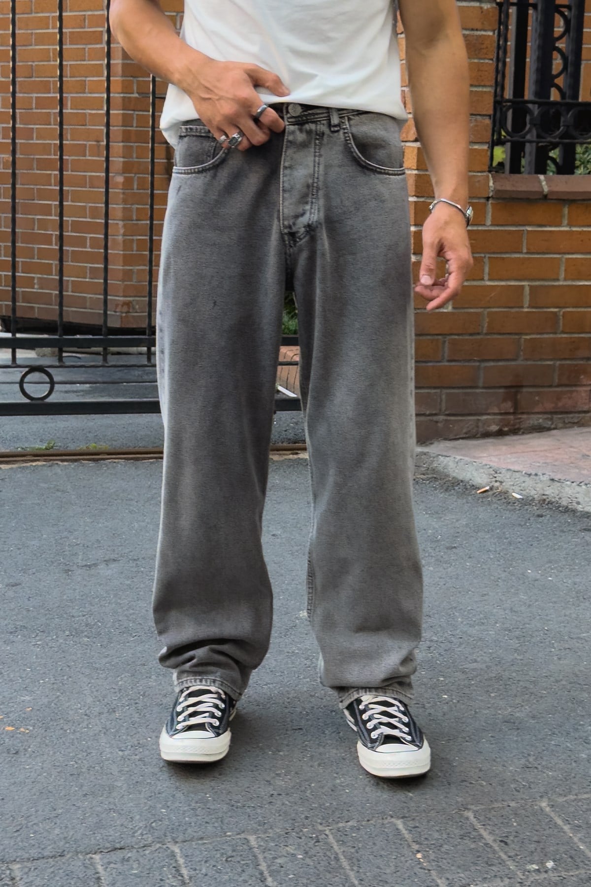 Dark Grey Regular Pants