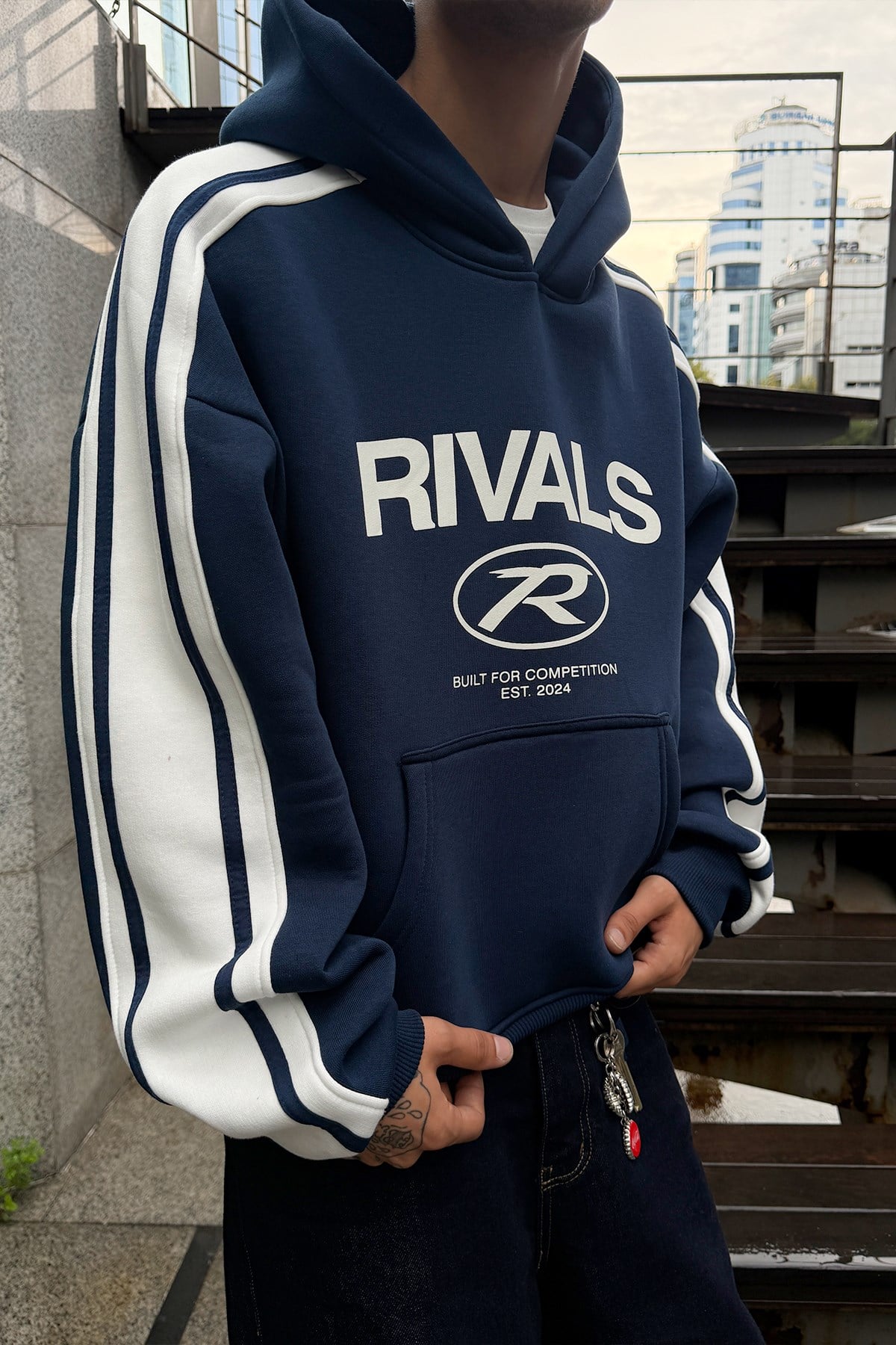 Effortless Navy Hoodie