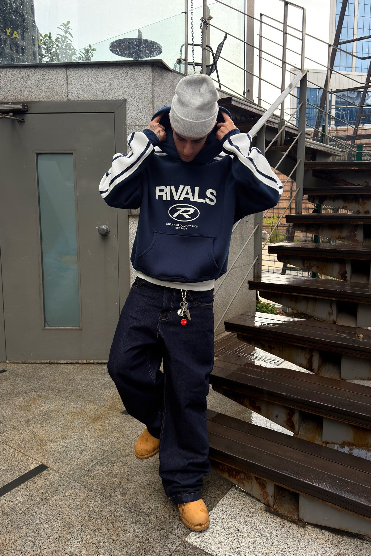 Effortless Navy Hoodie