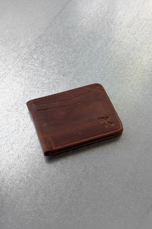 Distressed Genuine Leather Wallet