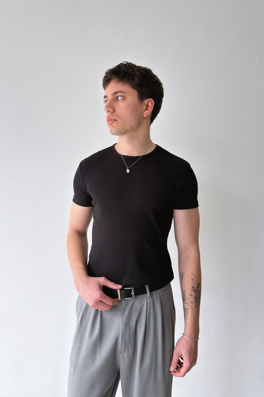 Basic Ribbed T-shirt