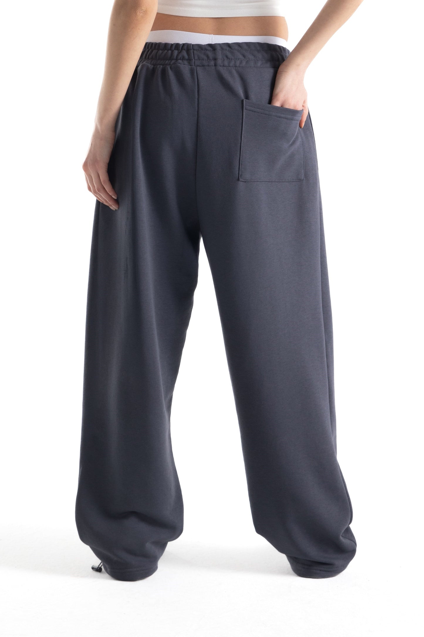 Flaw Atelier Smoke Grey Baggy Sweatpants