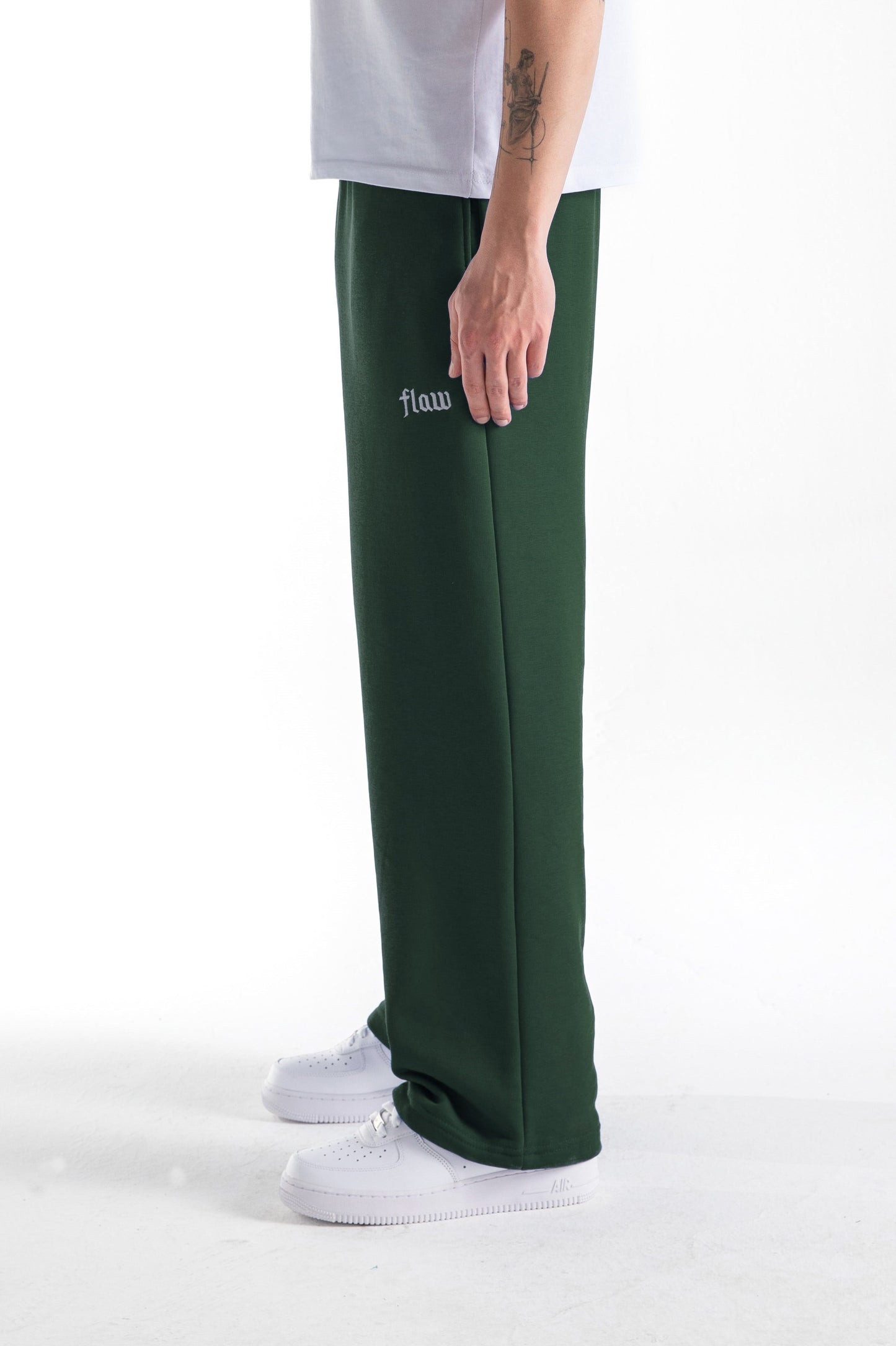 Flaw Atelier Green Baggy Sweatpants