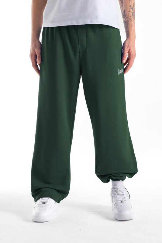 Flaw Atelier Green Baggy Sweatpants