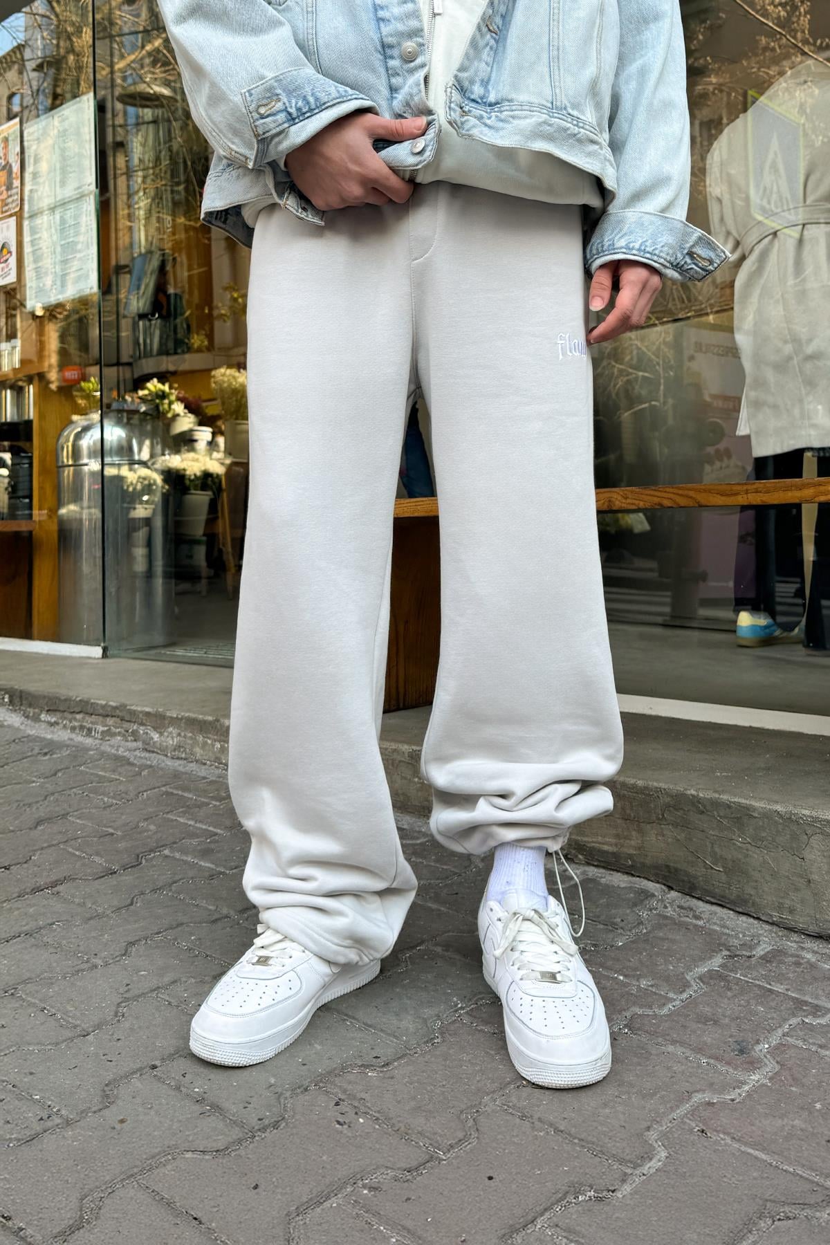 Flaw Atelier Ice Grey Baggy Sweatpants