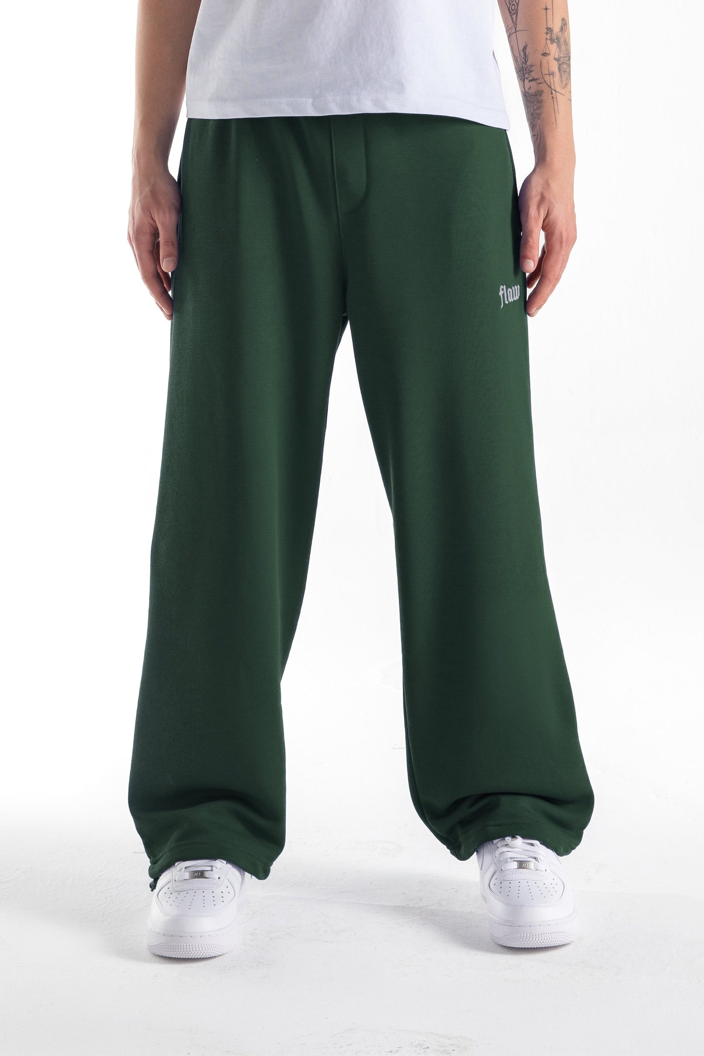 Flaw Atelier Green Baggy Sweatpants