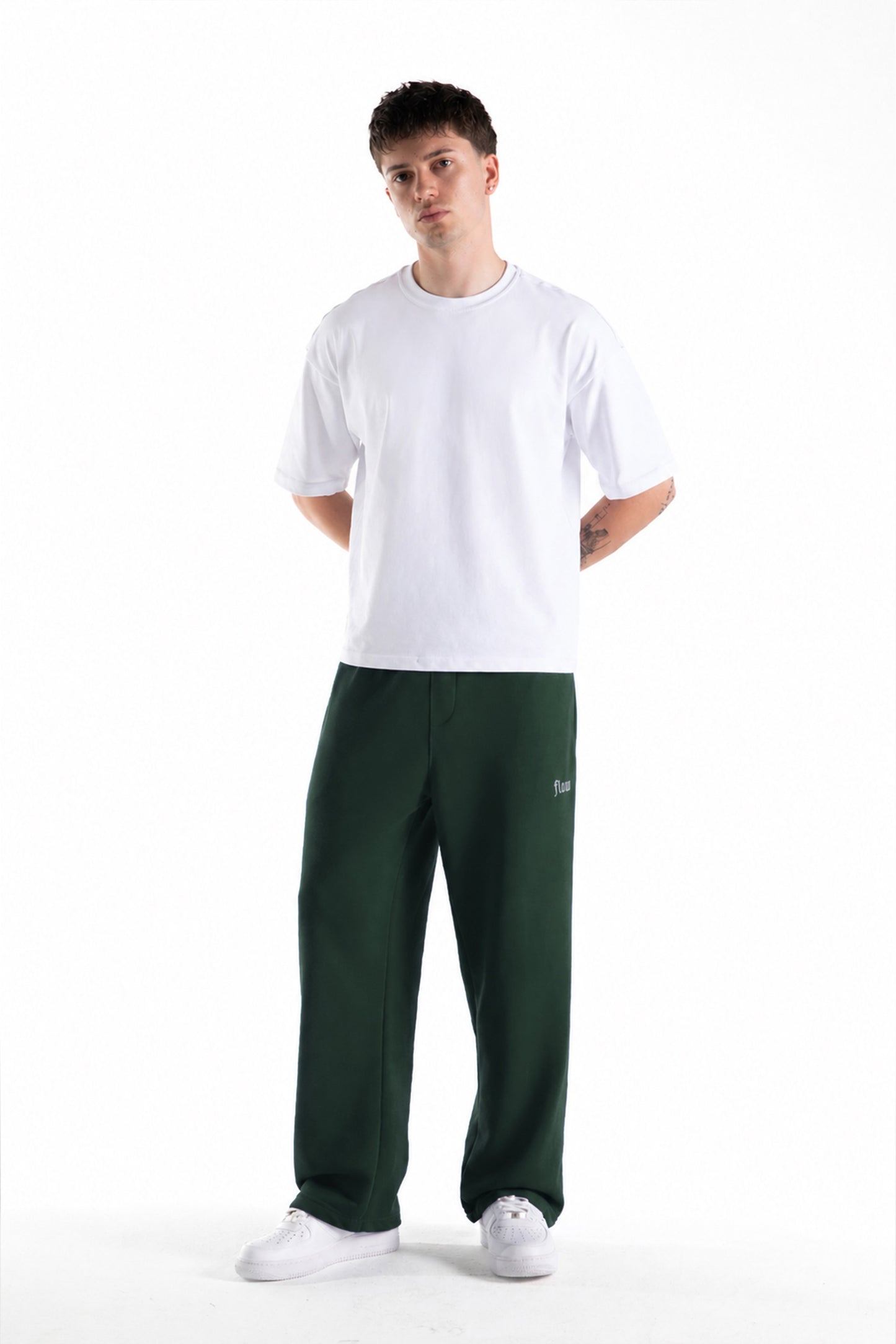 Flaw Atelier Green Baggy Sweatpants