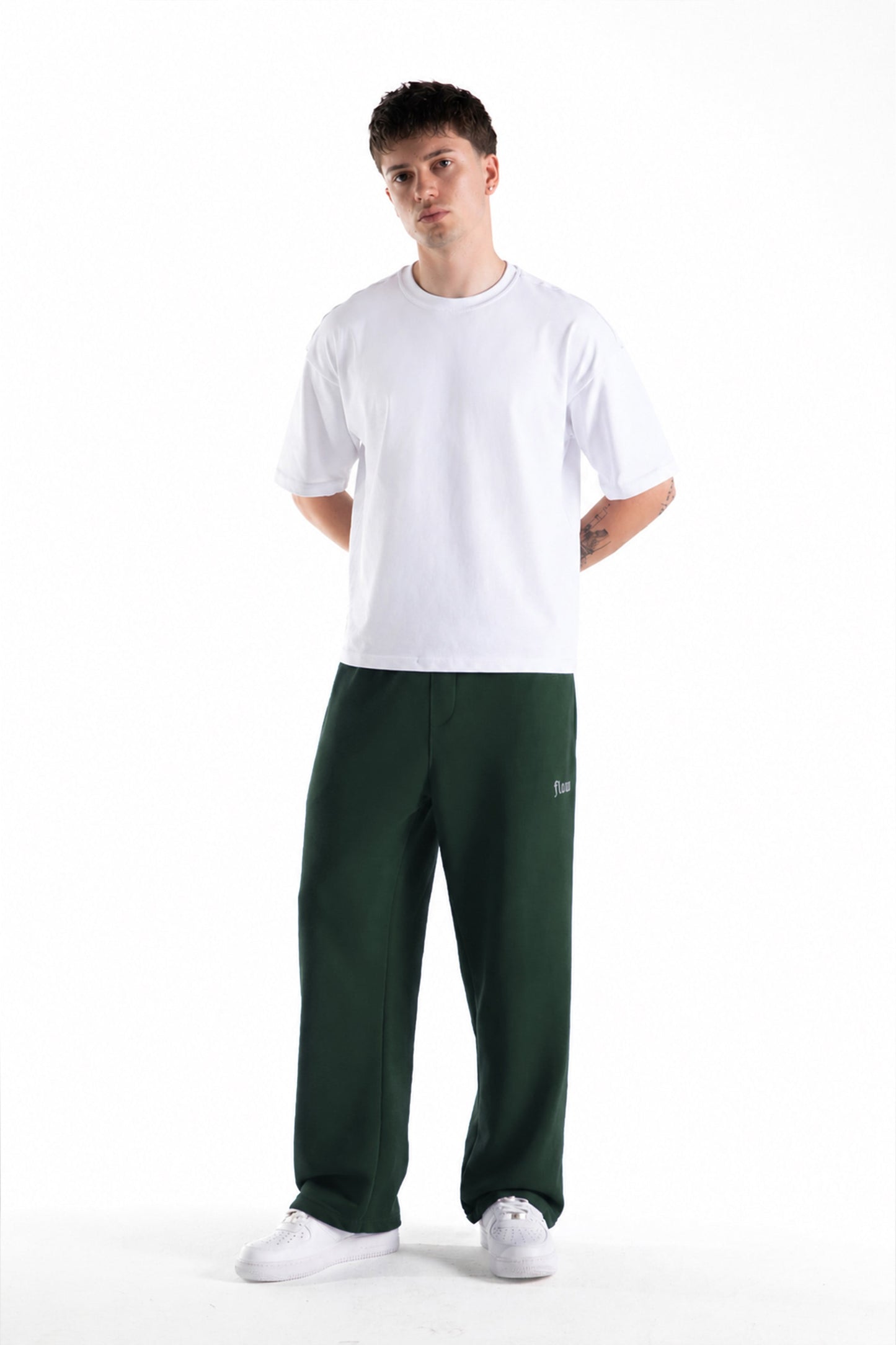 Flaw Atelier Green Baggy Sweatpants