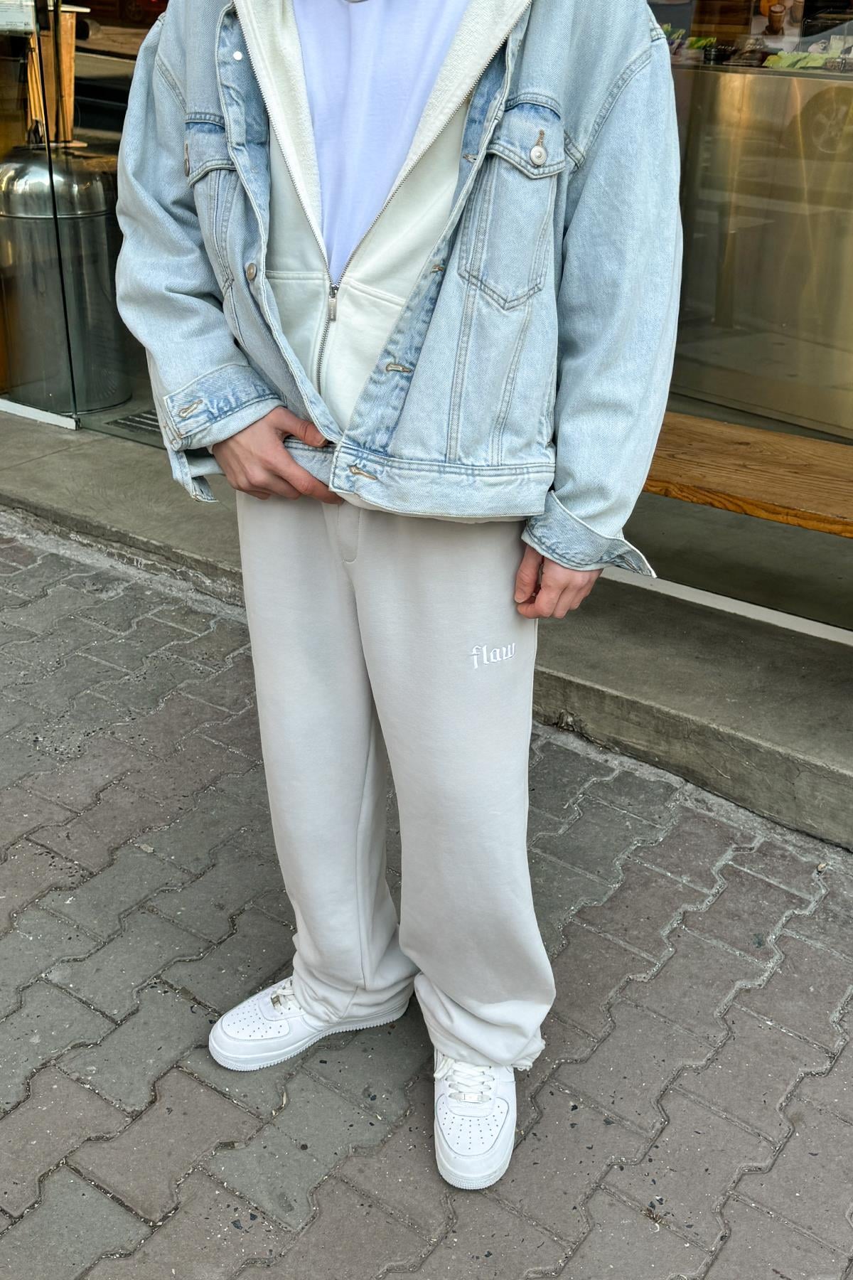 Flaw Atelier Ice Grey Baggy Sweatpants