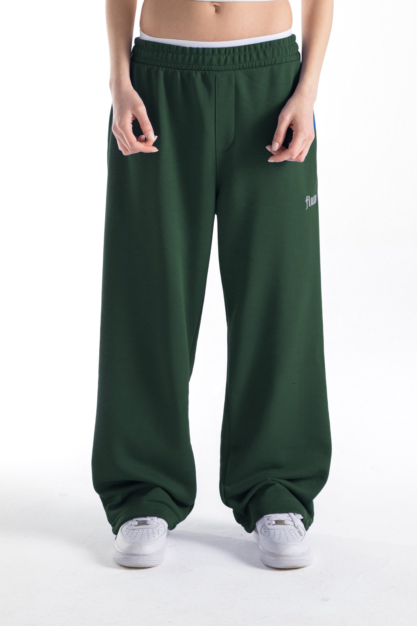 Flaw Atelier Green Baggy Sweatpants