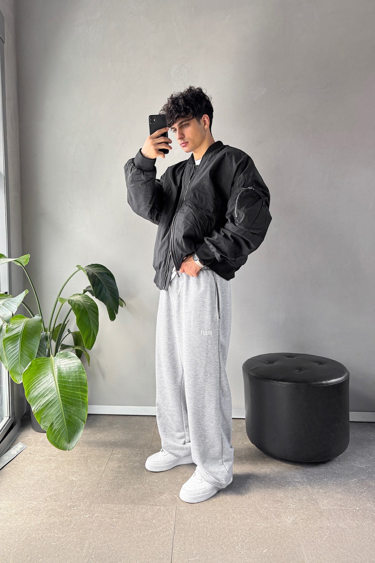 Flaw Atelier Baggy Sweatpants Grey Melange