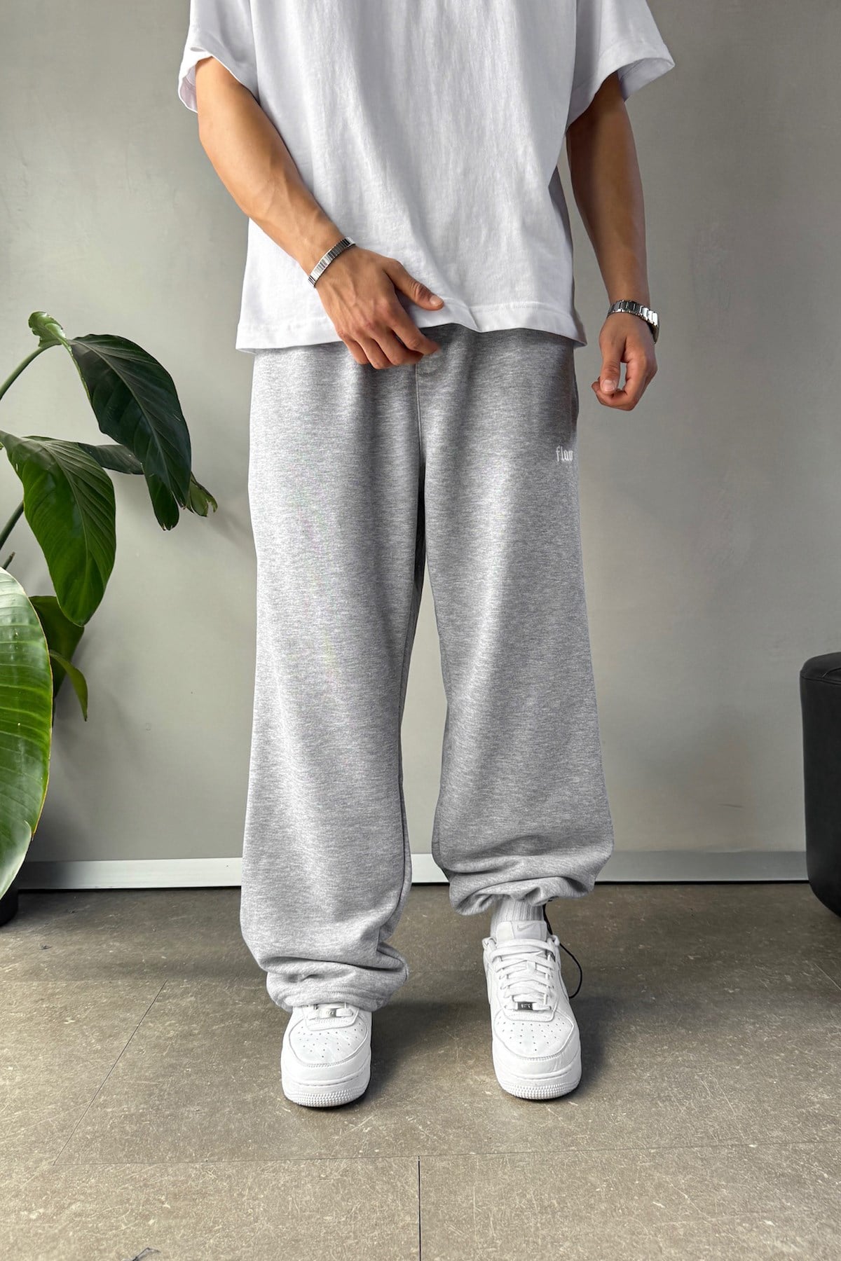 Flaw Atelier Baggy Sweatpants Grey Melange