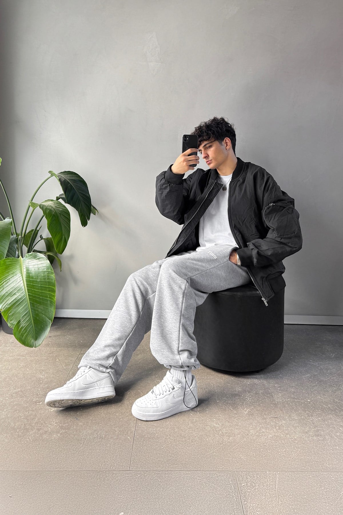 Flaw Atelier Baggy Sweatpants Grey Melange