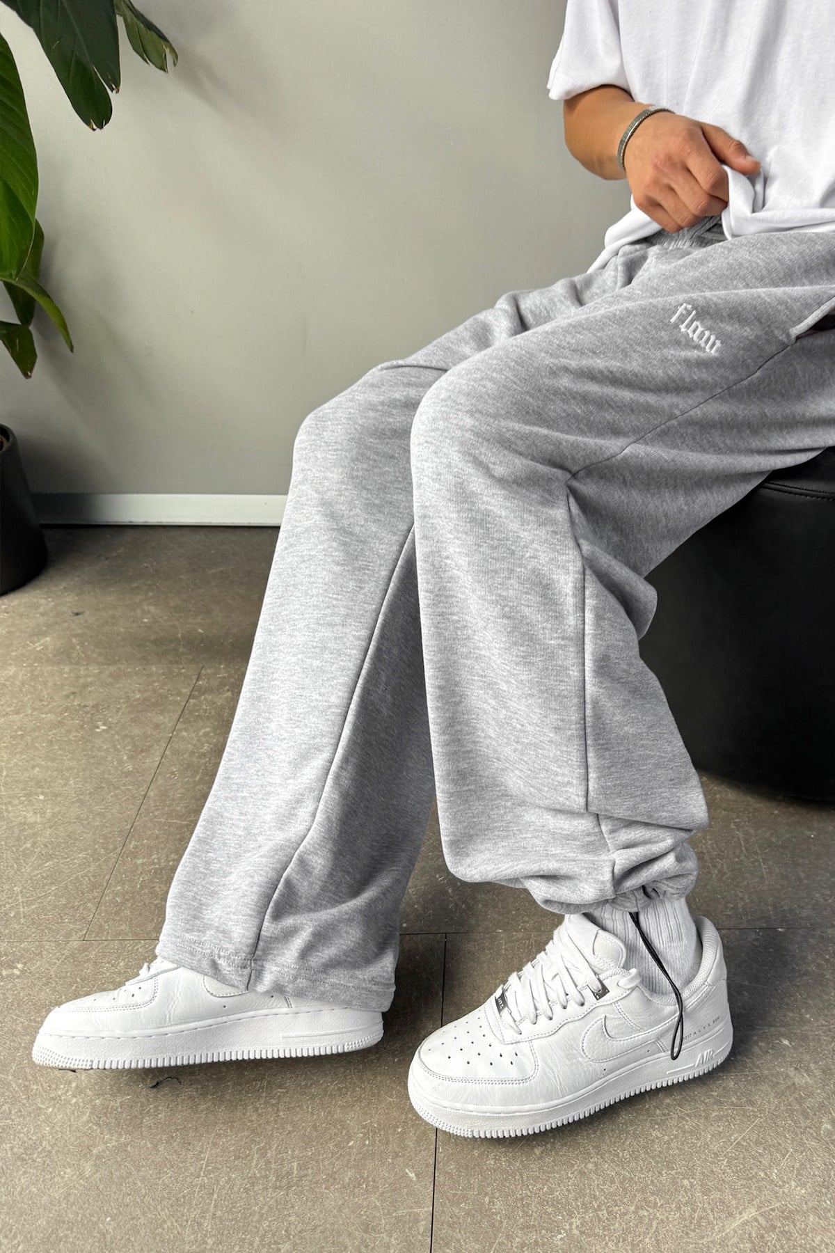 Flaw Atelier Baggy Sweatpants Grey Melange
