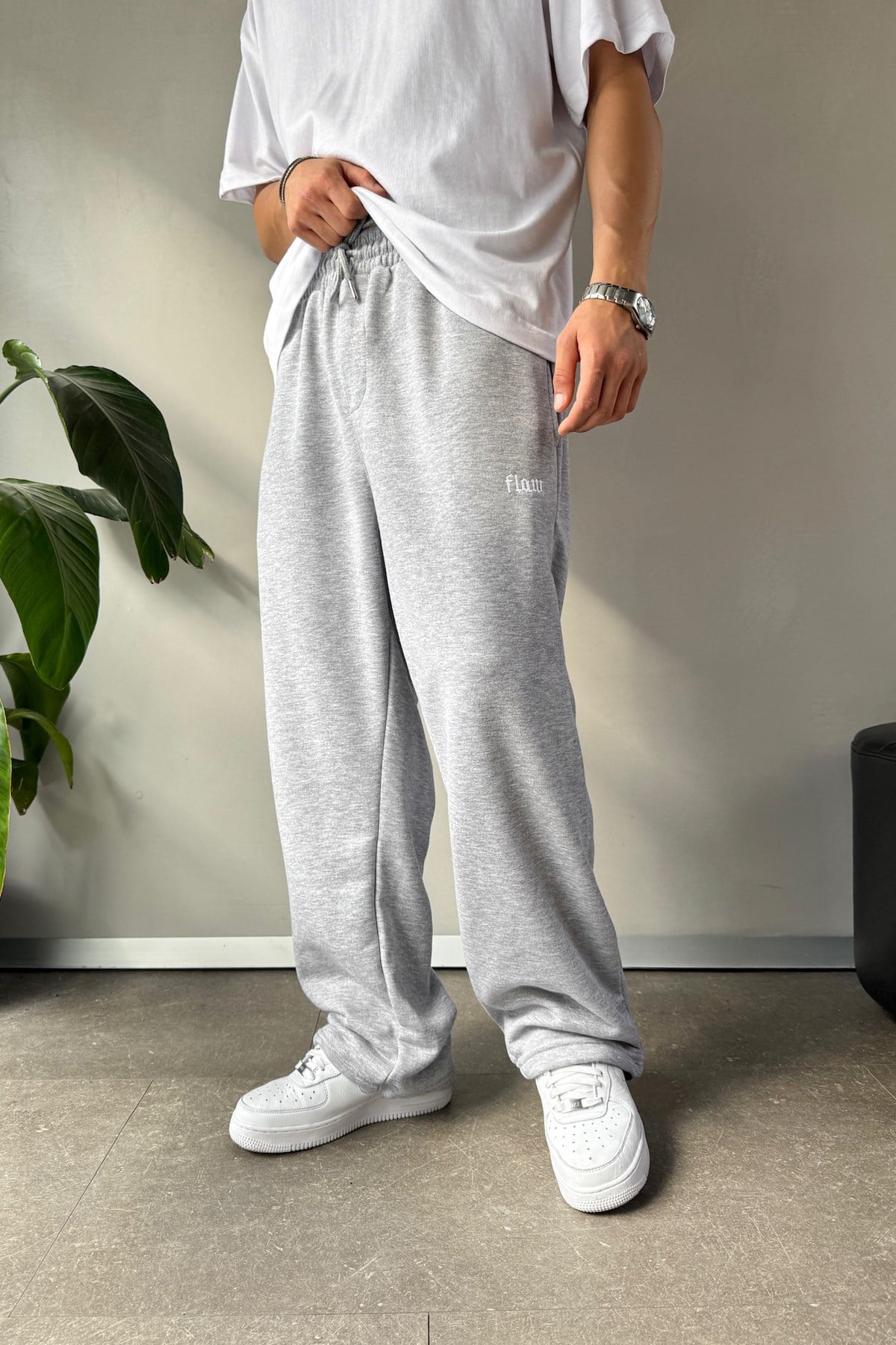 Flaw Atelier Baggy Sweatpants Grey Melange
