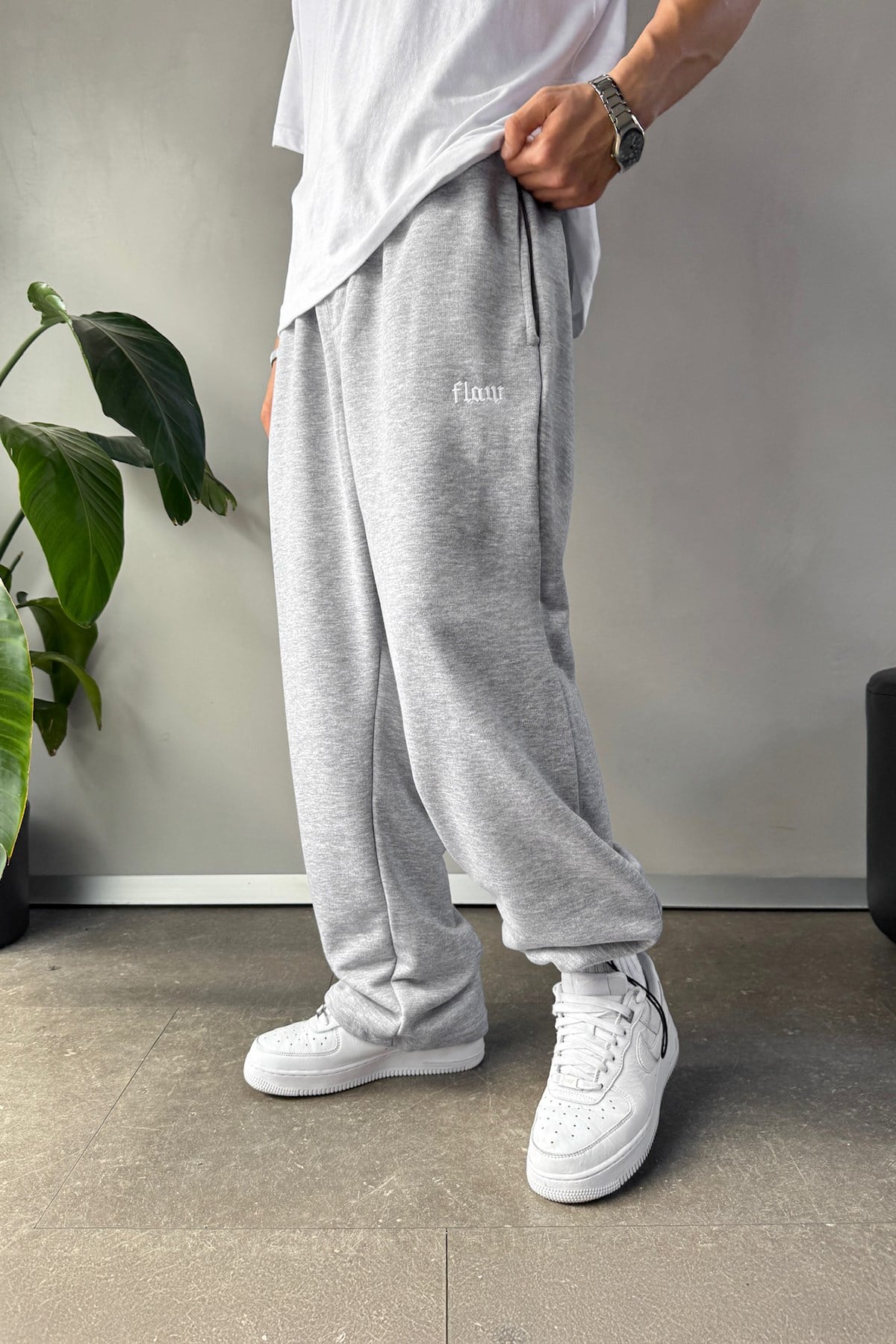 Flaw Atelier Baggy Sweatpants Grey Melange