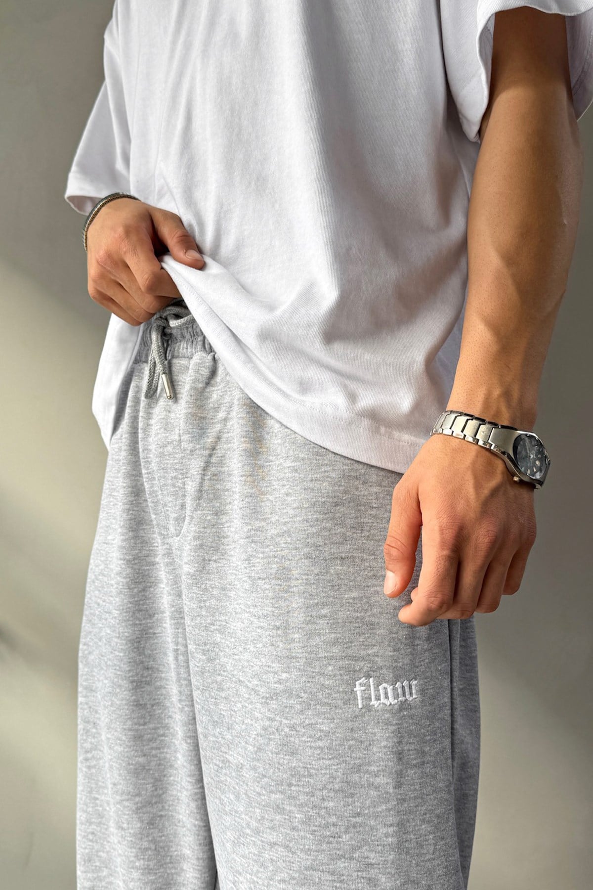 Flaw Atelier Baggy Sweatpants Grey Melange