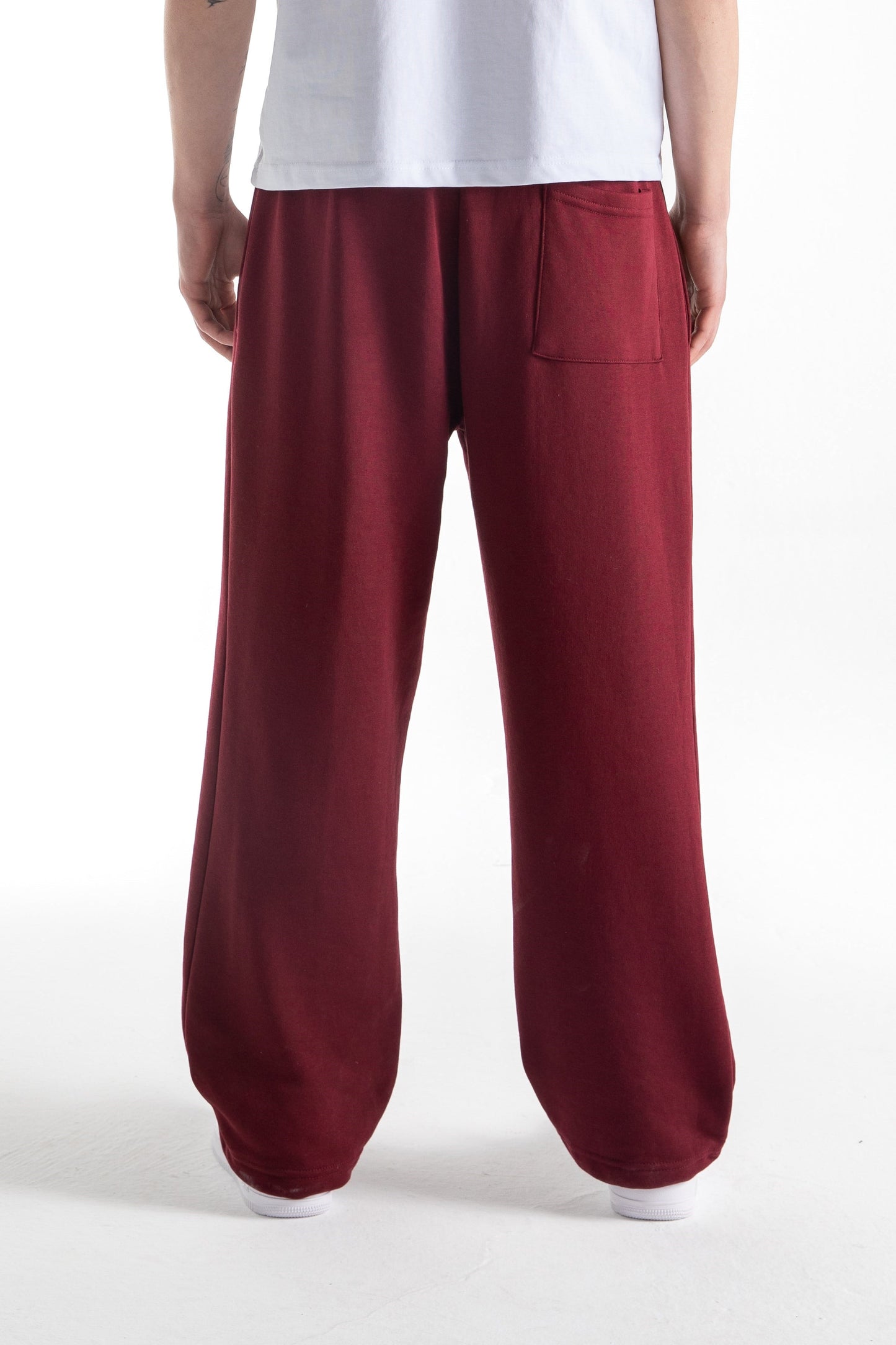 Flaw Atelier Burgundy Baggy Sweatpants