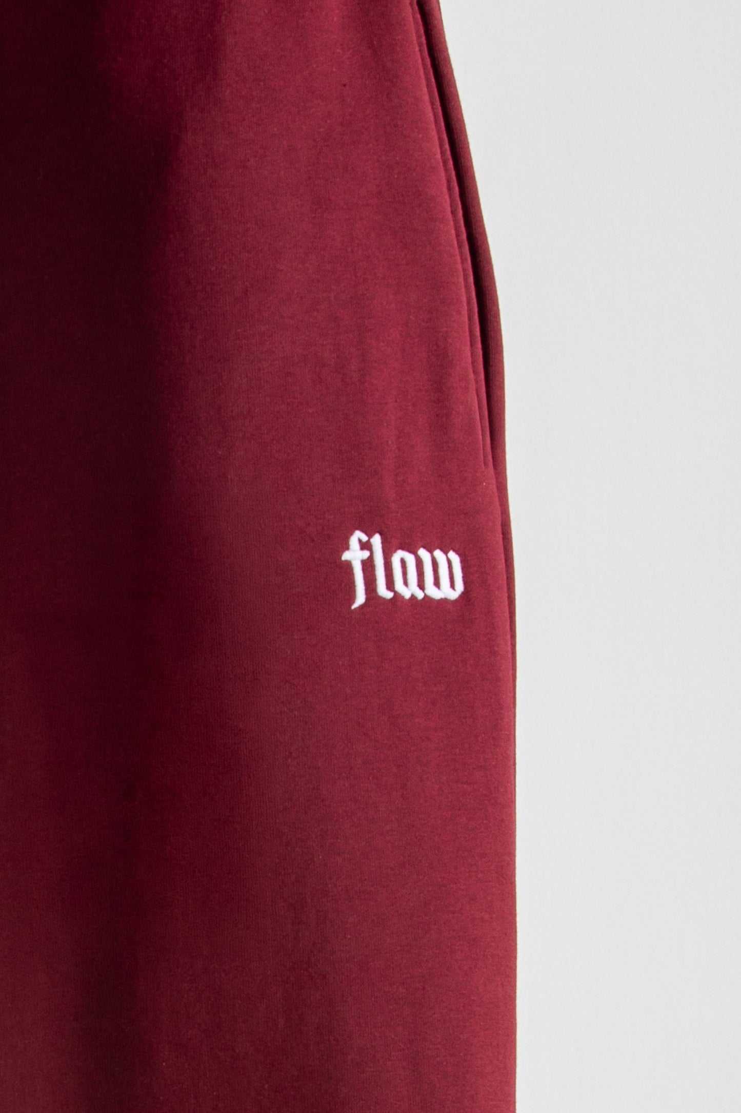 Flaw Atelier Burgundy Baggy Sweatpants