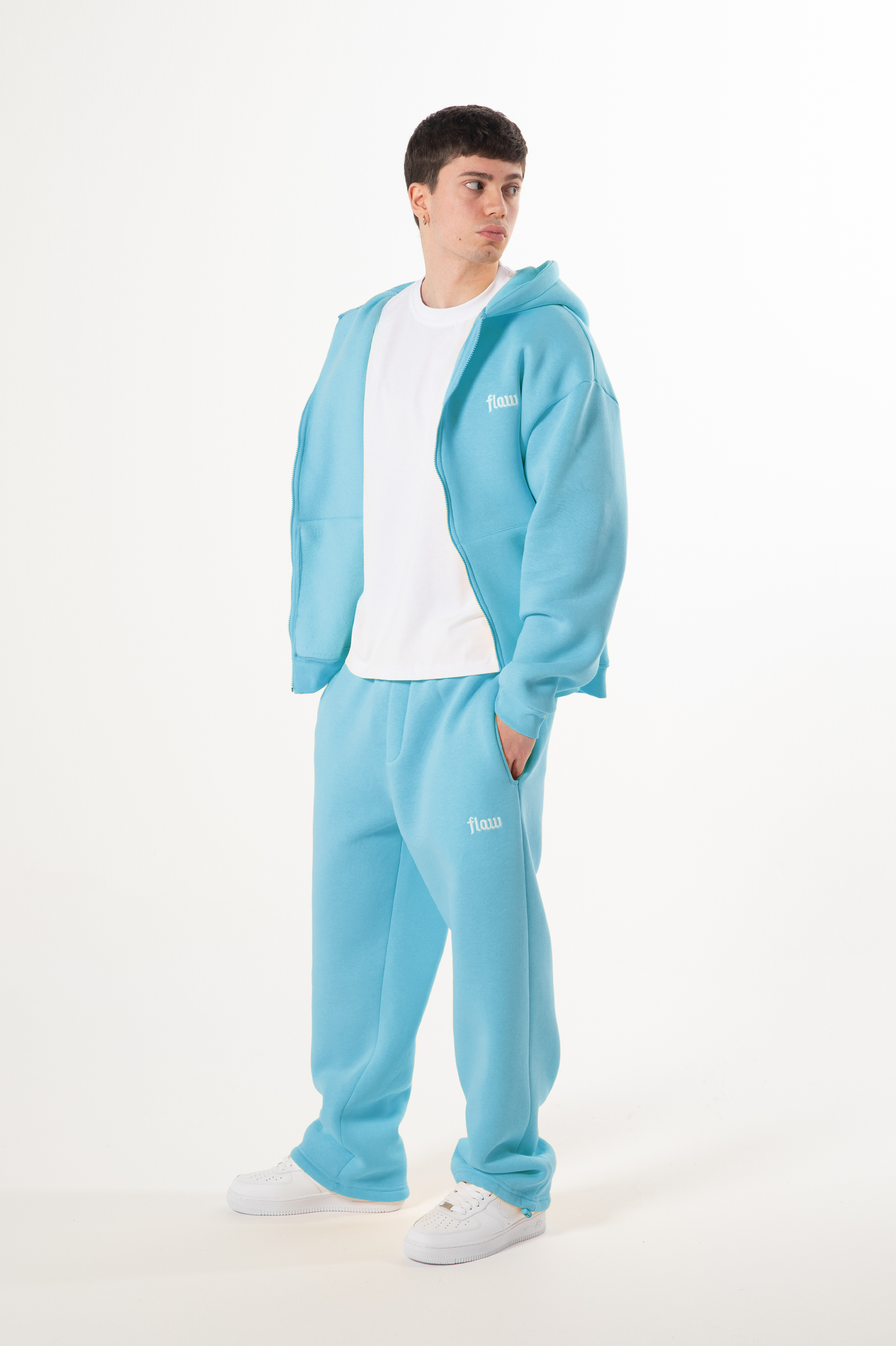 Flaw Atelier Blue Baggy Sweatpants