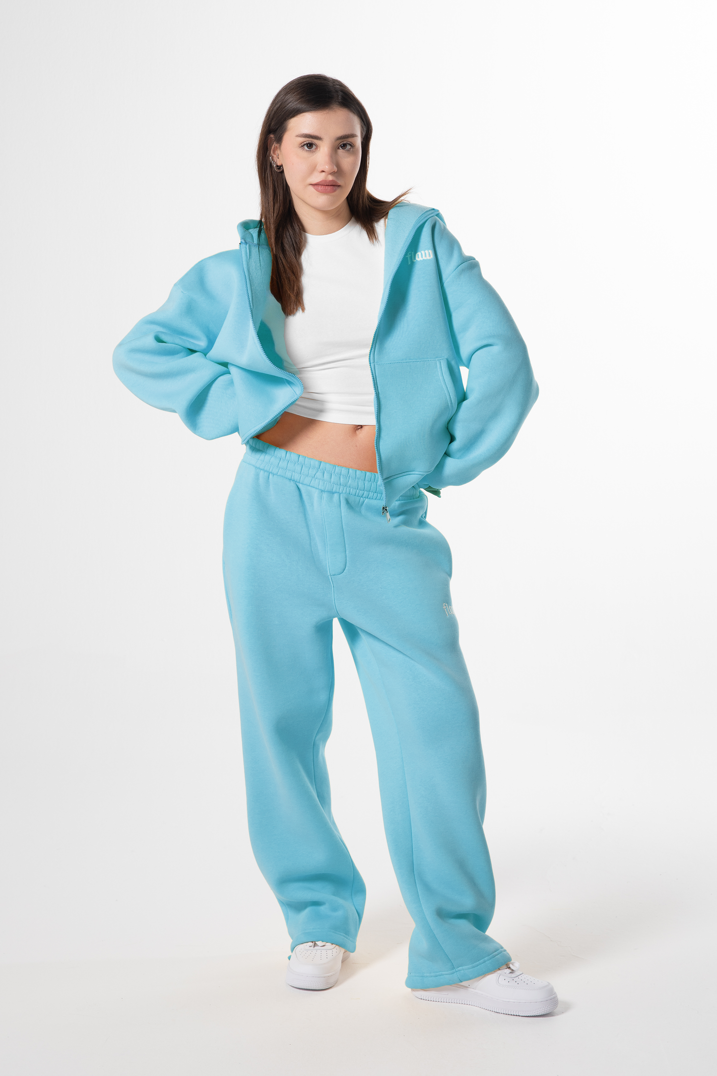 Flaw Atelier Blue Baggy Sweatpants