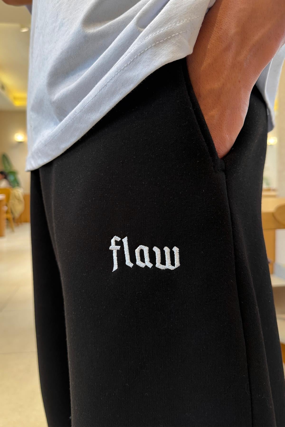 Flex Tech Oversize Black Sweatpants Black