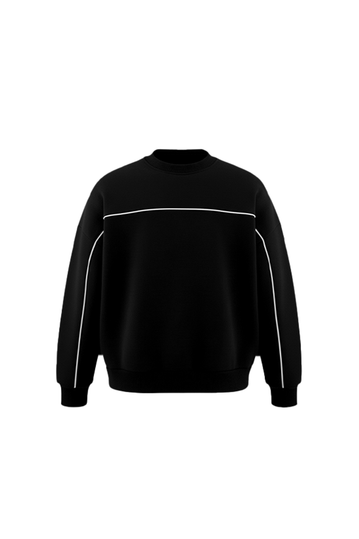 Flaw Atelier Old Skool Fitted Cotton Sweatshirt Black