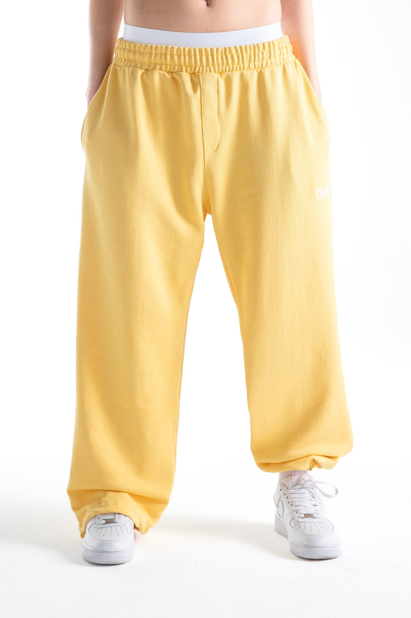 Flaw Atelier Yellow Baggy Sweatpants