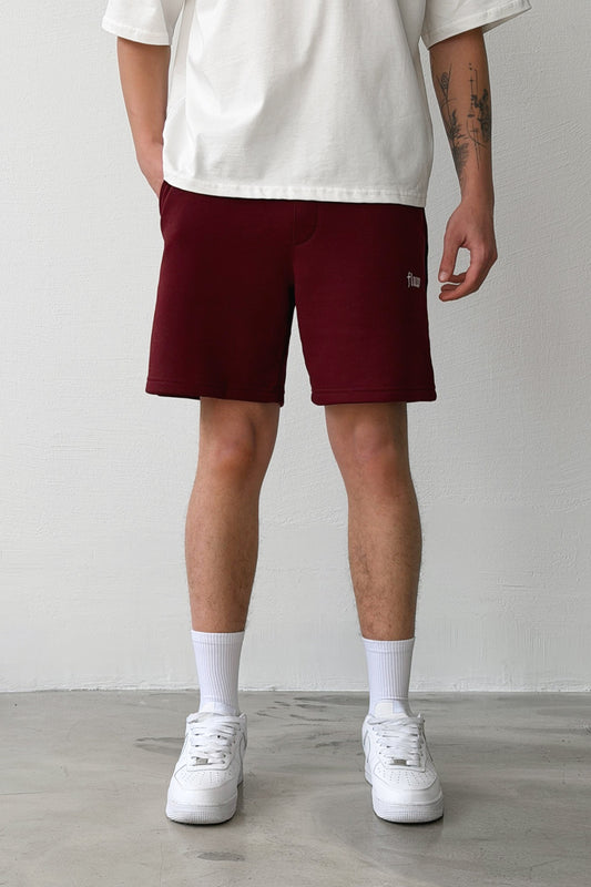 Flaw Embroidered Elastic Waist Shorts