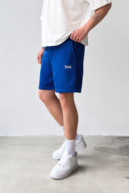 Flaw Embroidered Elastic Waist Shorts