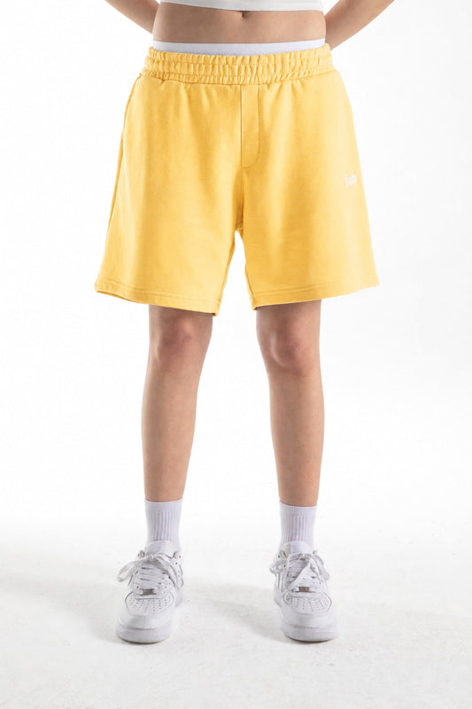 Flaw Embroidered Elastic Waist Shorts