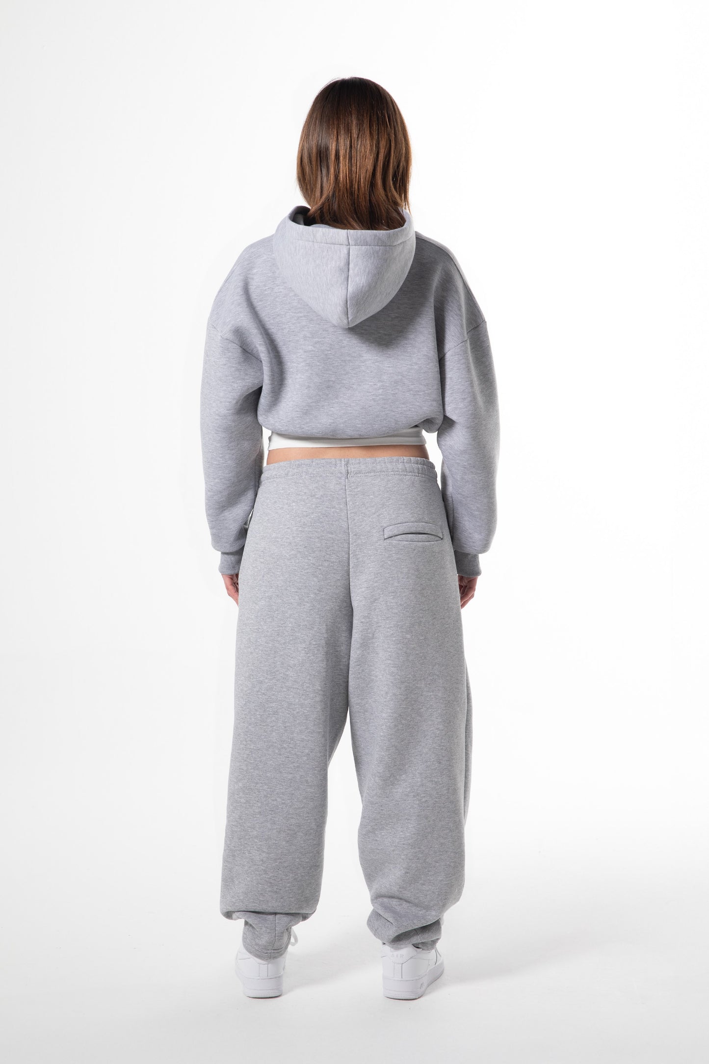 Flex Tech Oversize Tracksuit Grey Melange