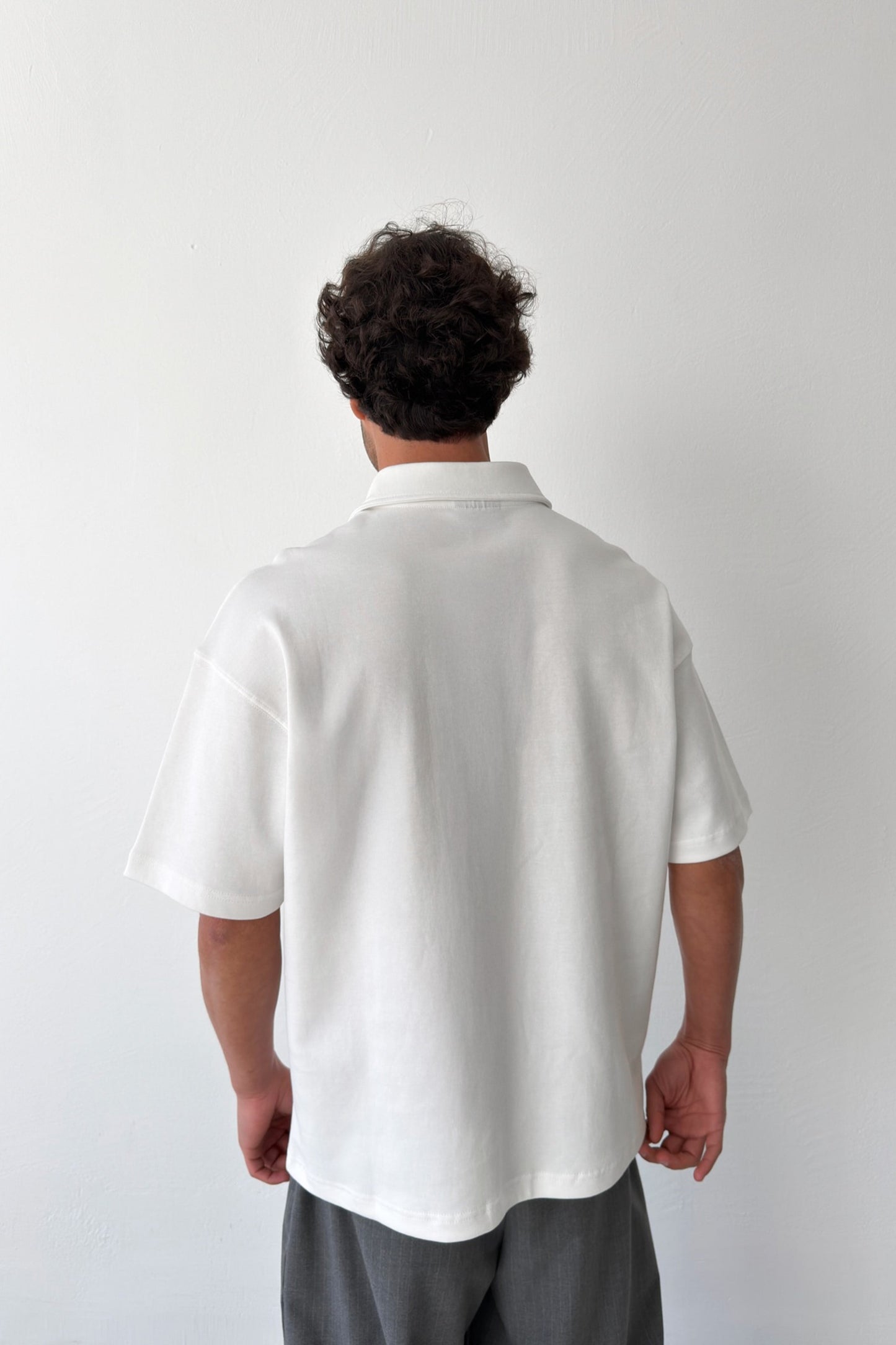 Forget The Future Embroidered Off-White T-Shirt