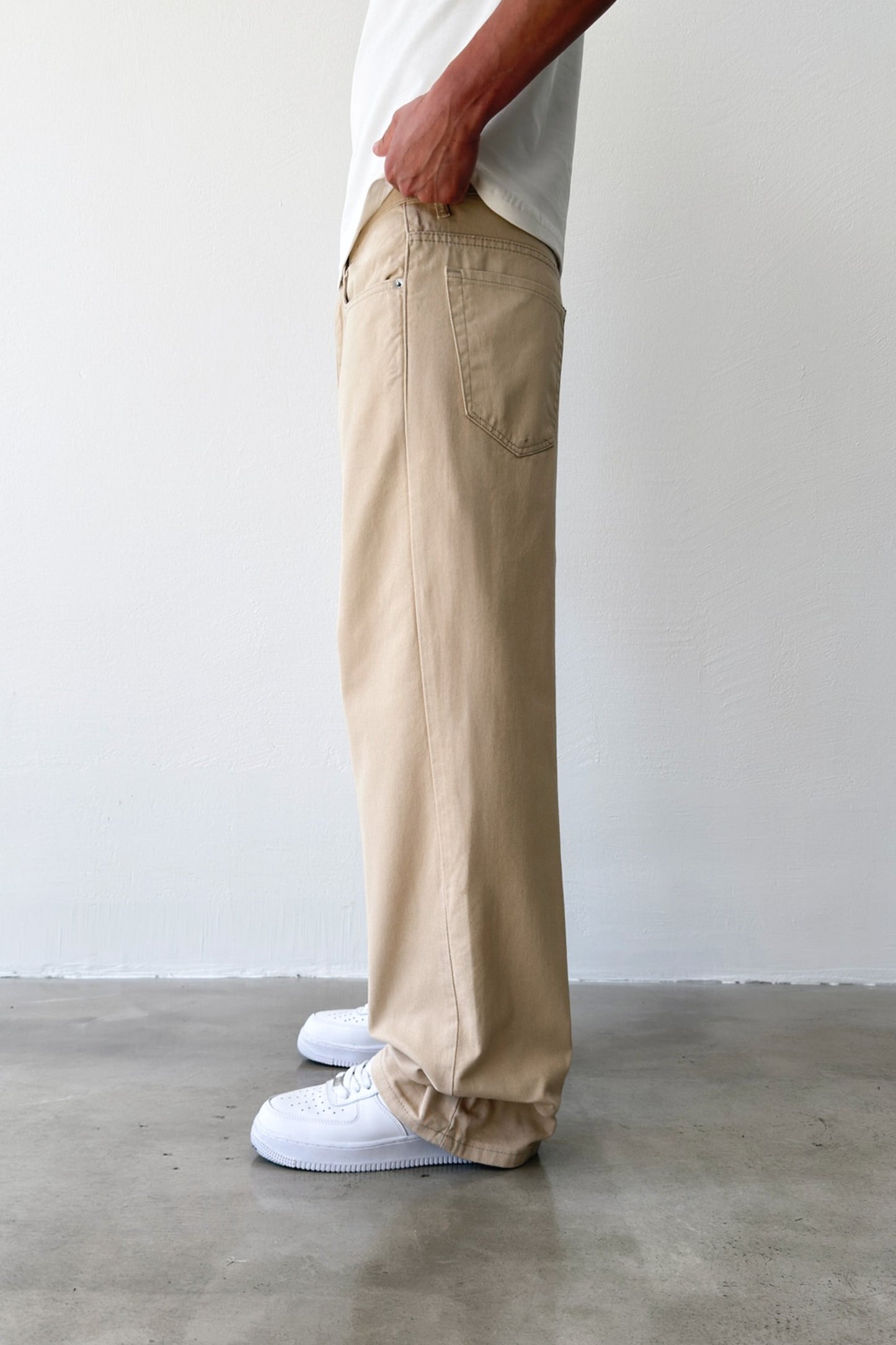 Gabardine Baggy Pants