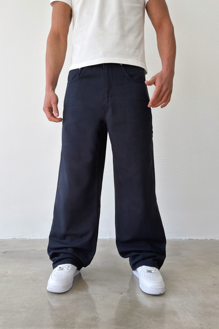 Gabardine Baggy Pants