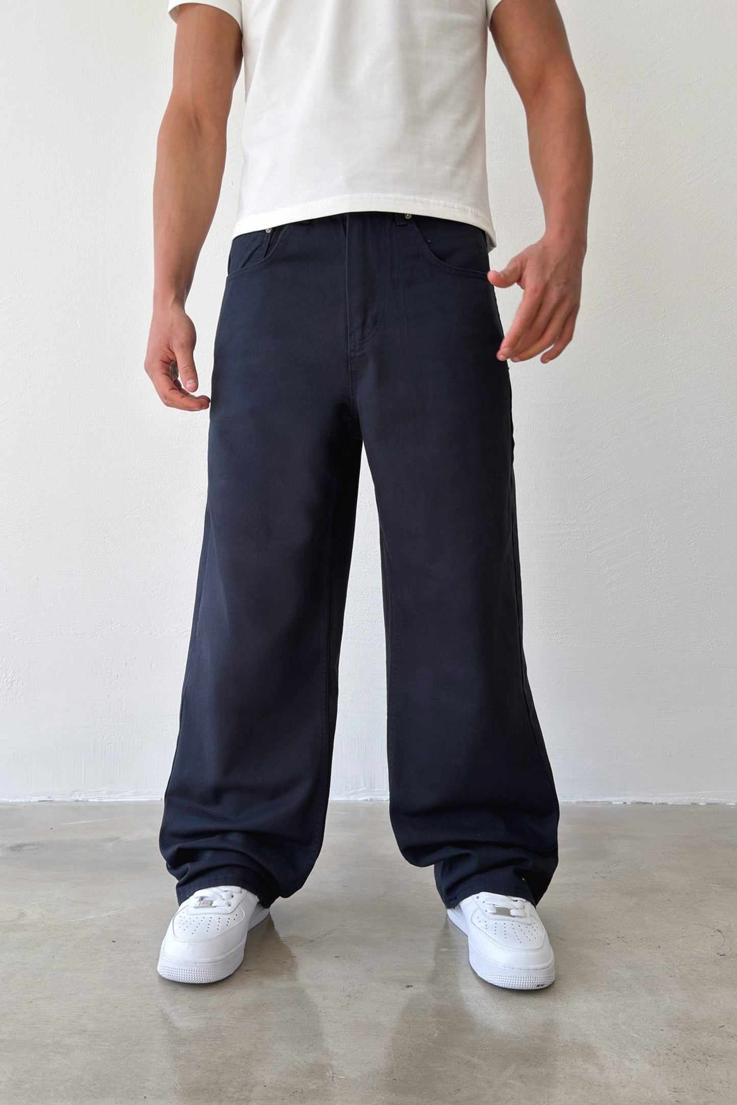 Gabardine Baggy Pants