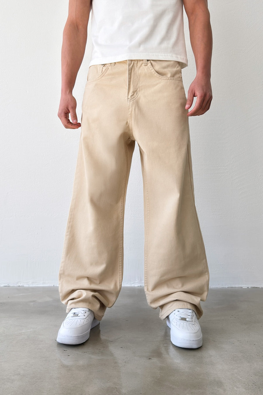 Gabardine Baggy Pants