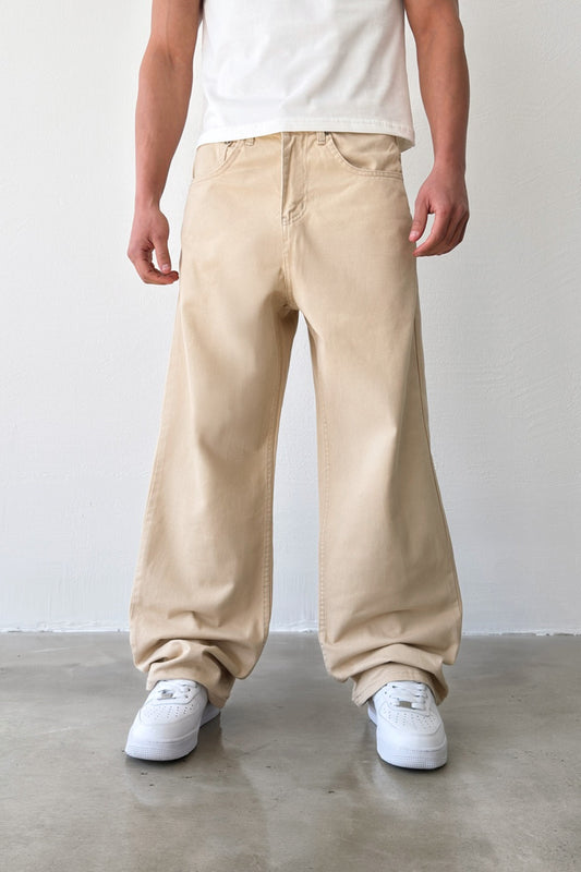 Gabardine Baggy Pants