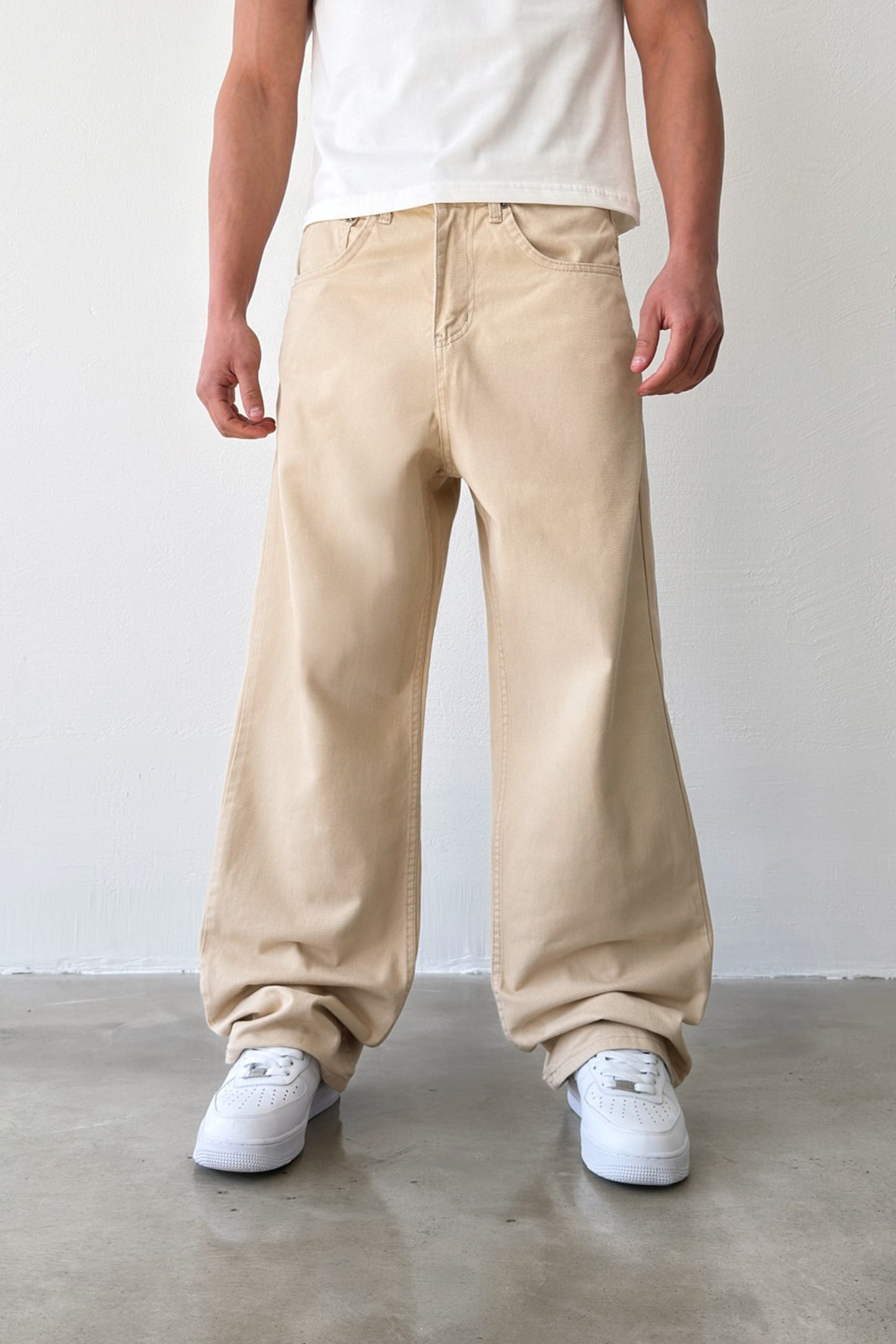Gabardine Baggy Pants