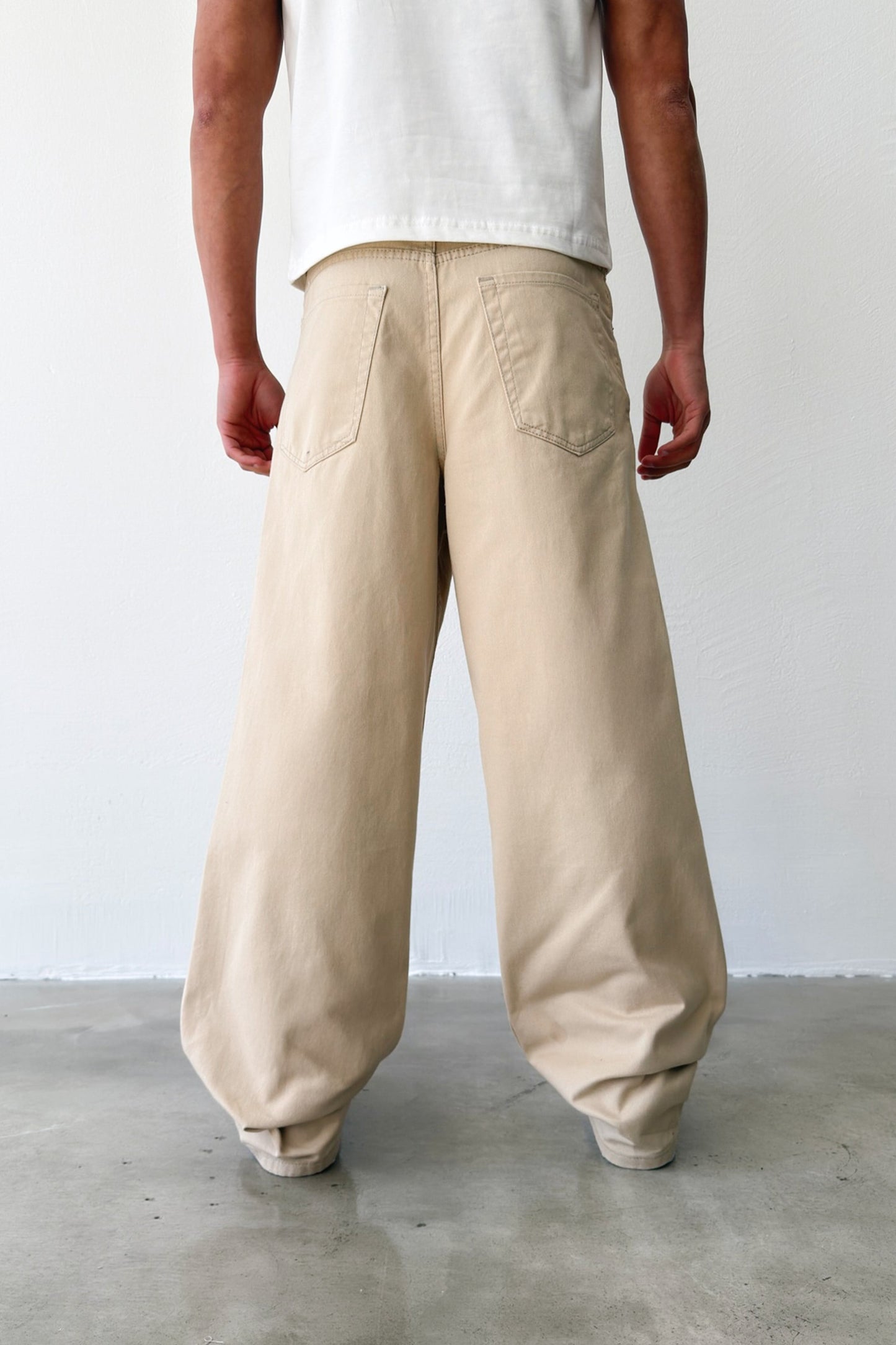 Gabardine Baggy Pants