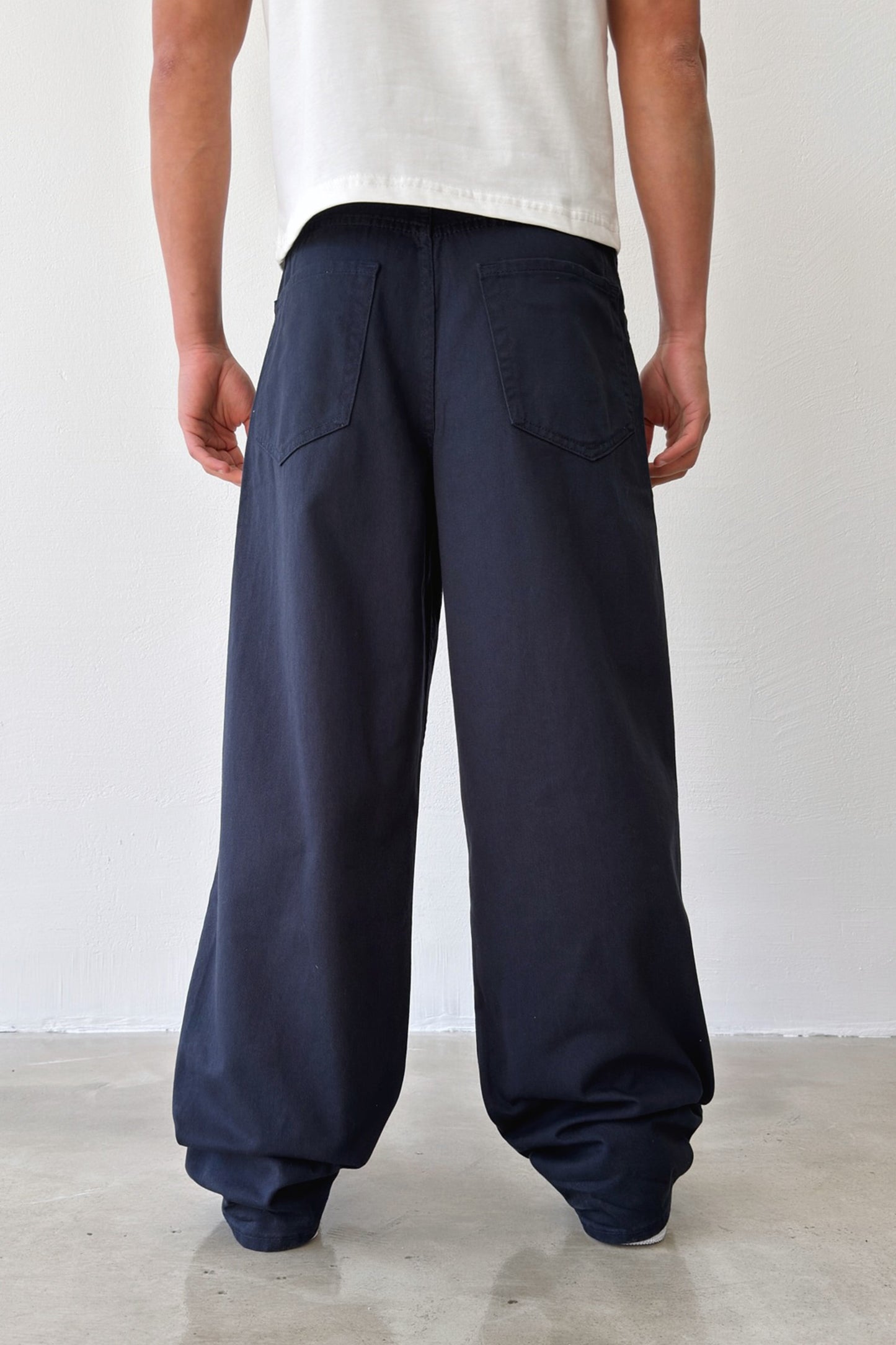 Gabardine Baggy Pants