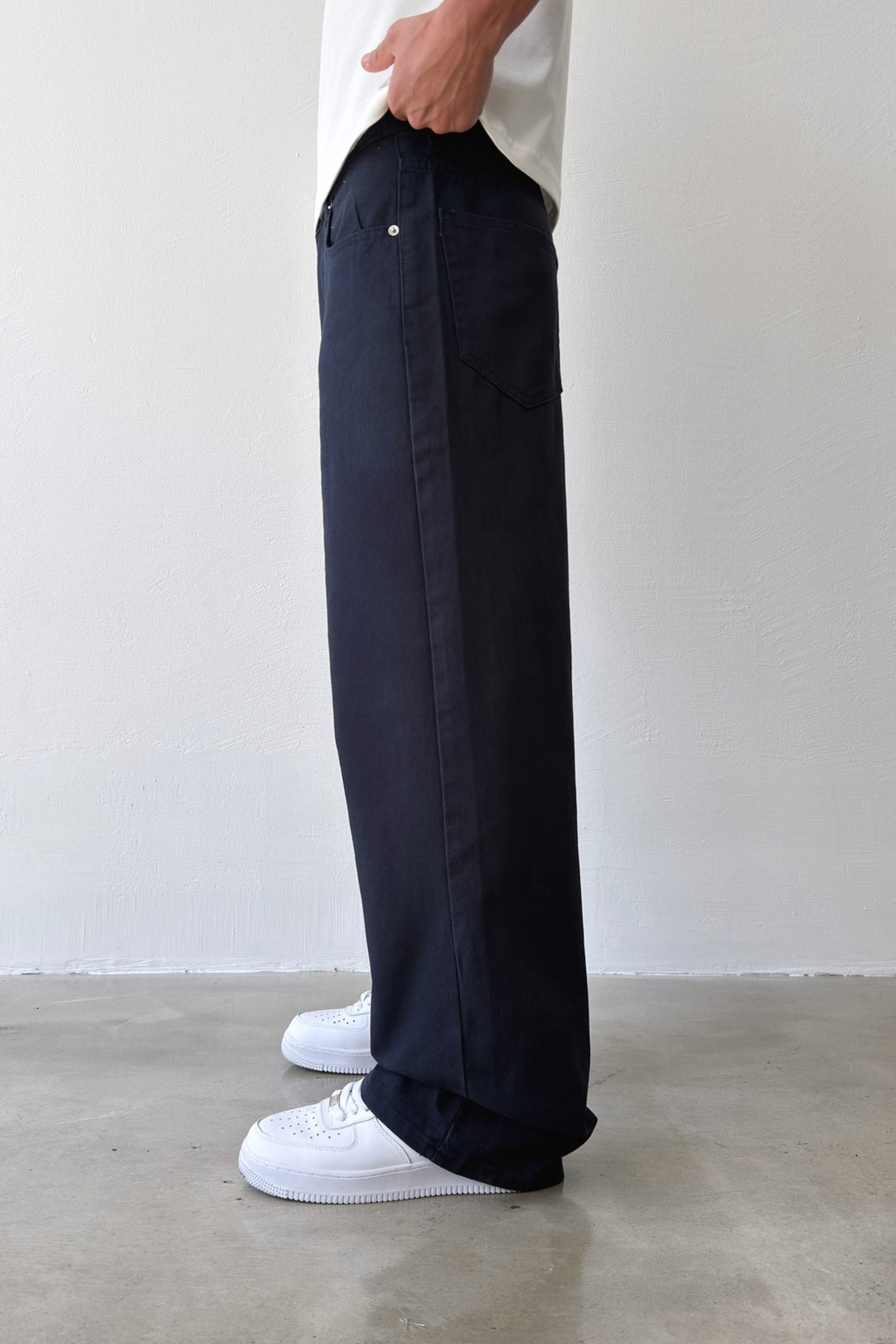 Gabardine Baggy Pants